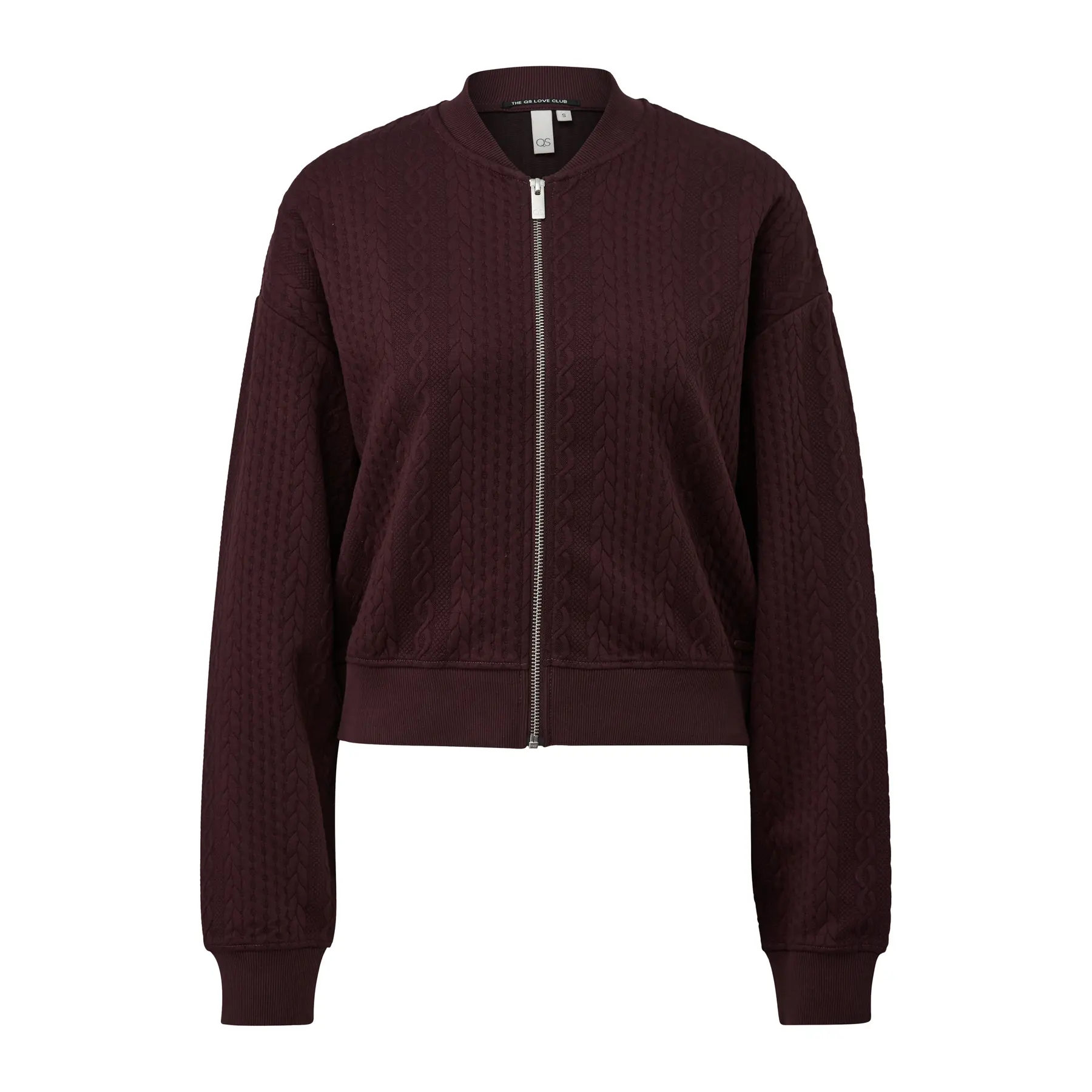Hochschwangerschafts-Zipfelpullover mit Zopfmuster Damen QS