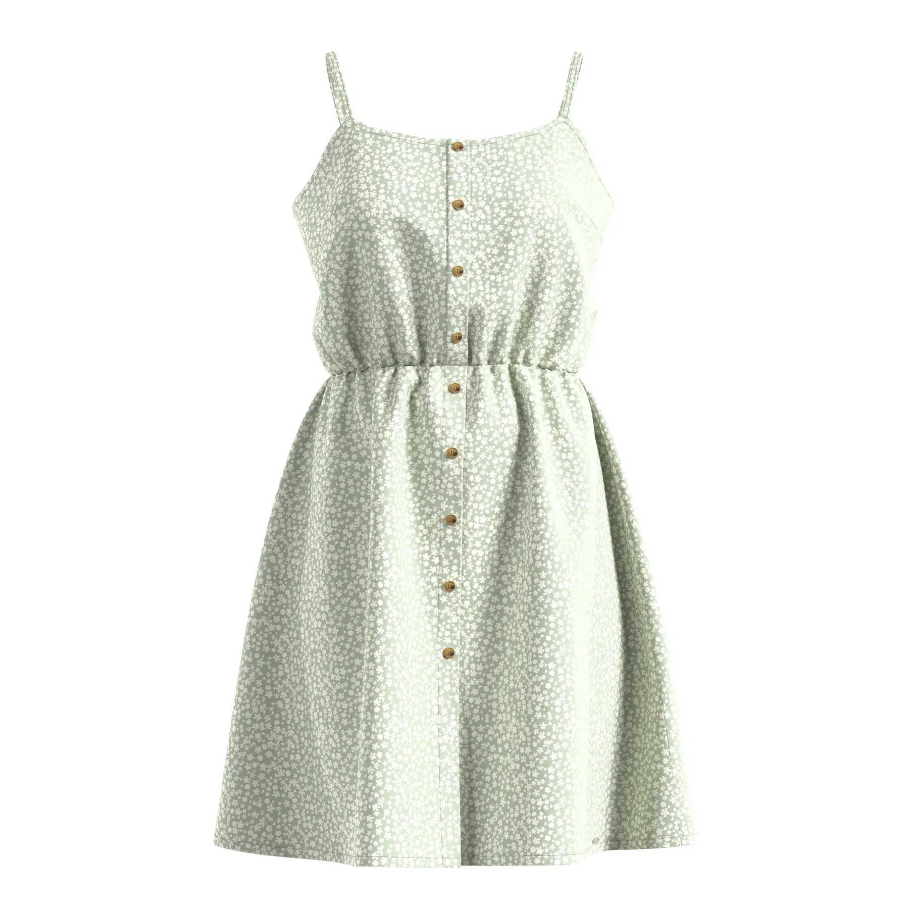 Damen Viskosekleid mit feinen Trägern QS
