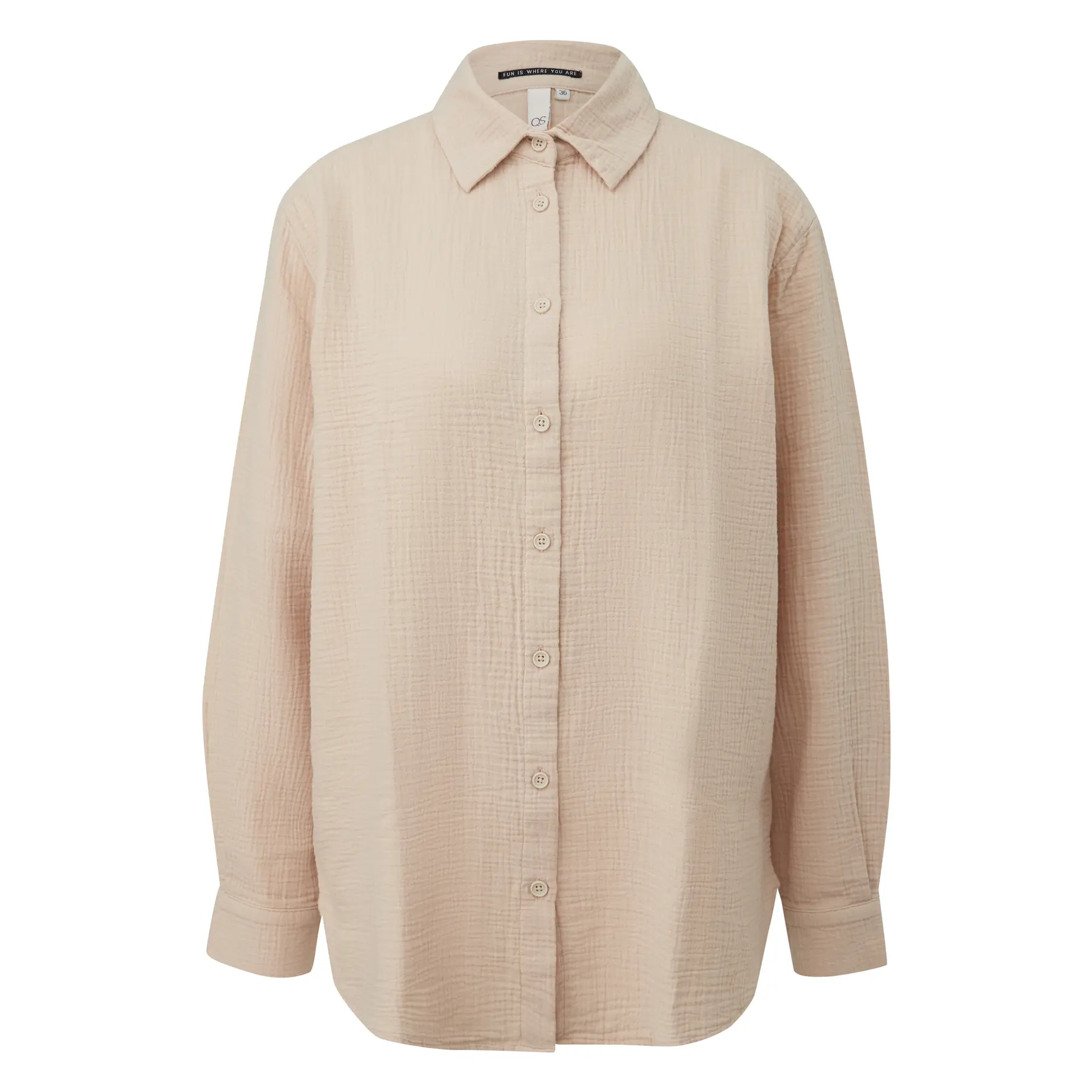 Langärmliges Chiffon-Bluse Damen QS