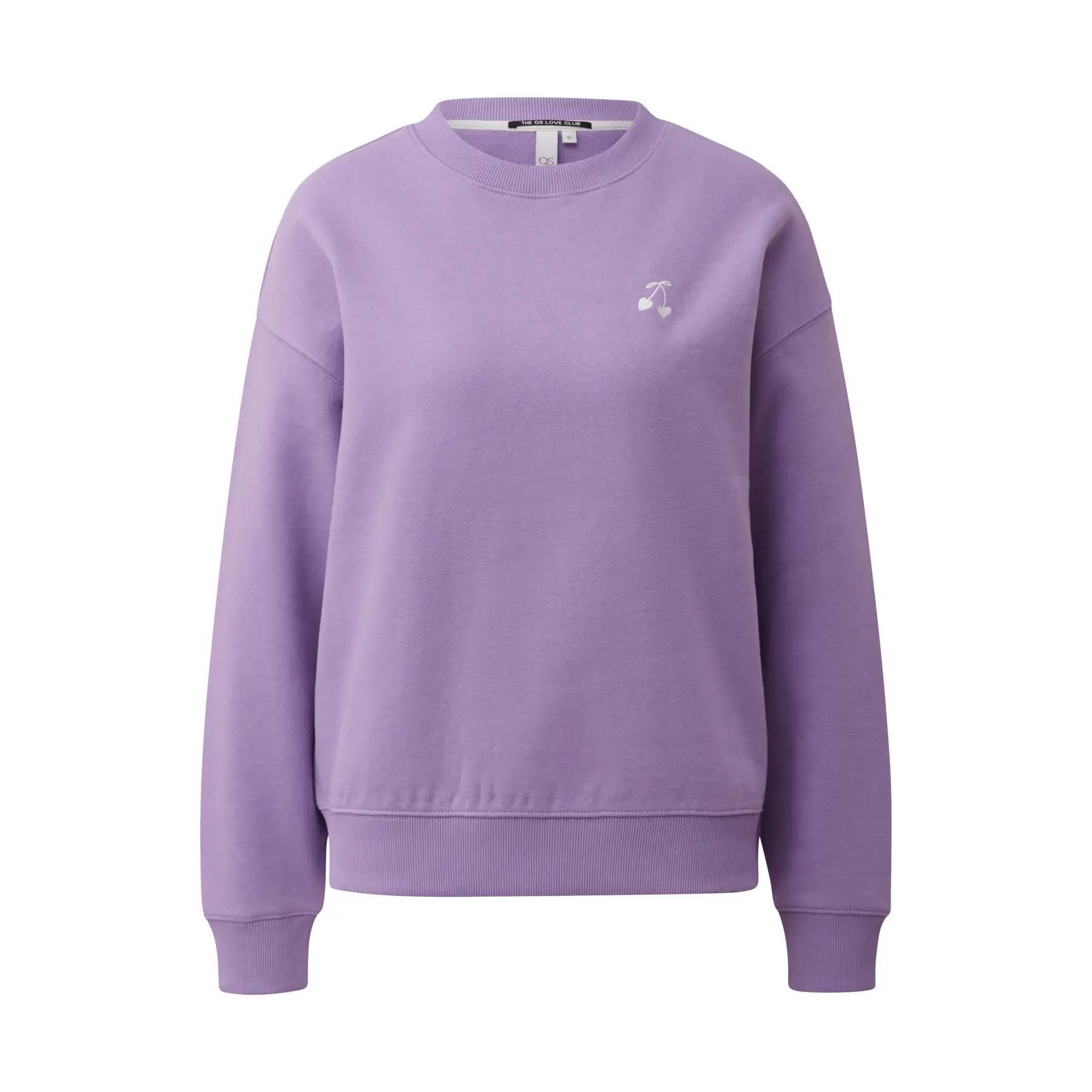 Sweatshirt mit dezenten Stickereien Damen QS