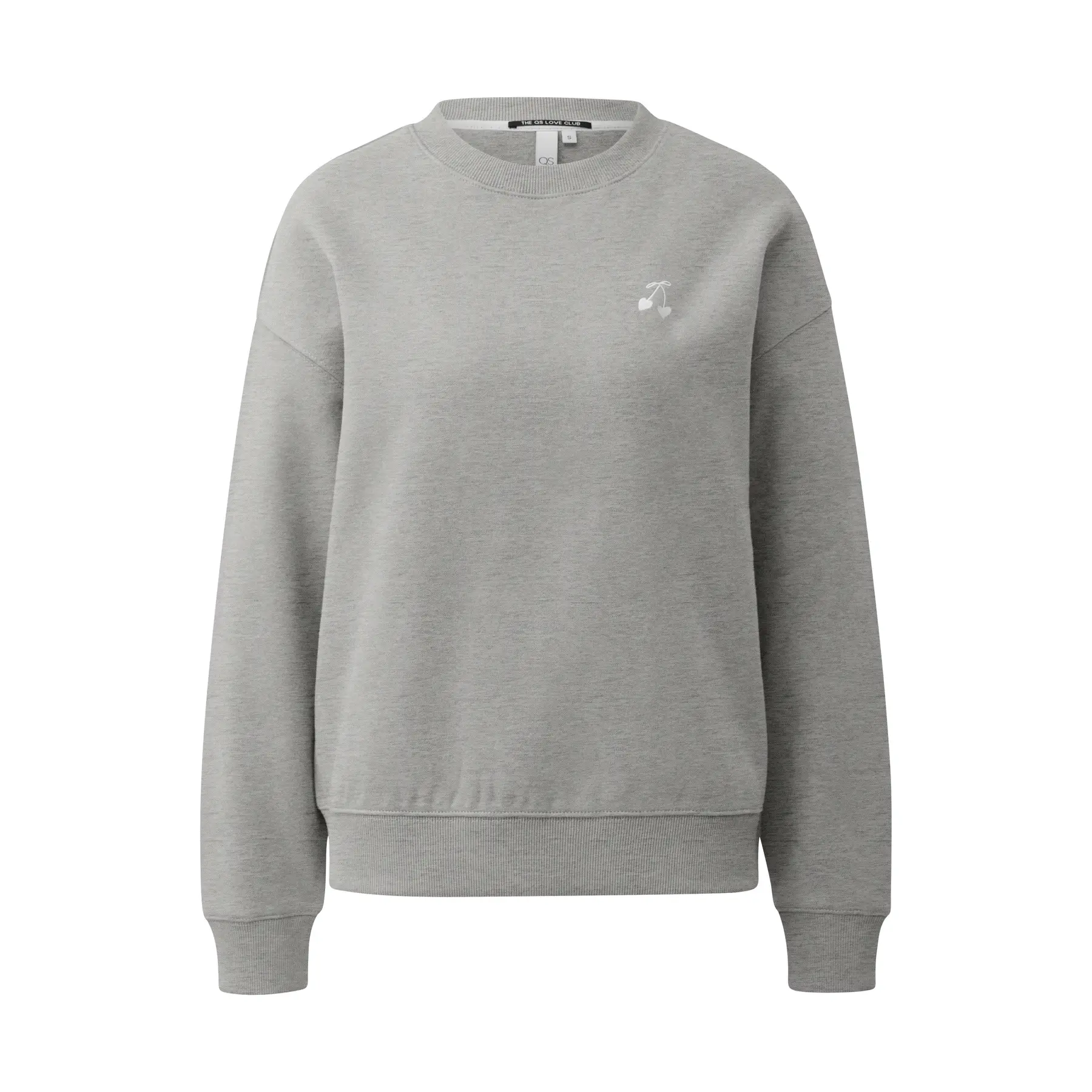 Sweatshirt mit dezenten Stickereien Damen QS
