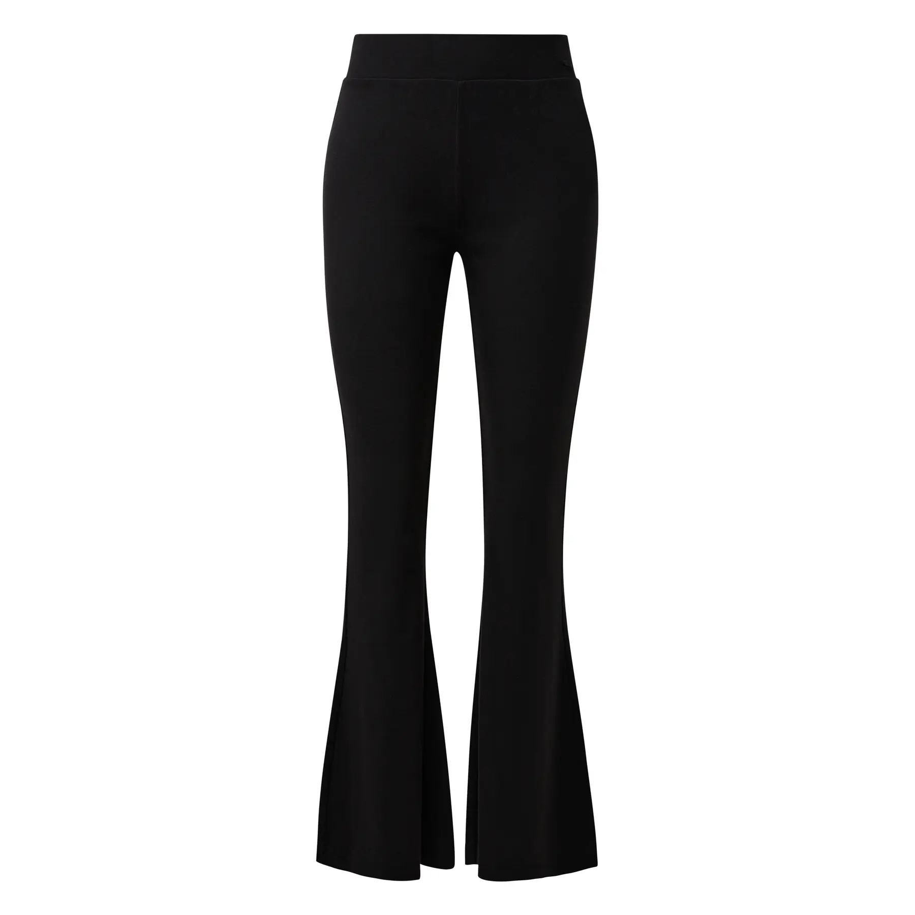 Ripp-Jersey Schlaghose mit mittelhoher Taille für Damen QS