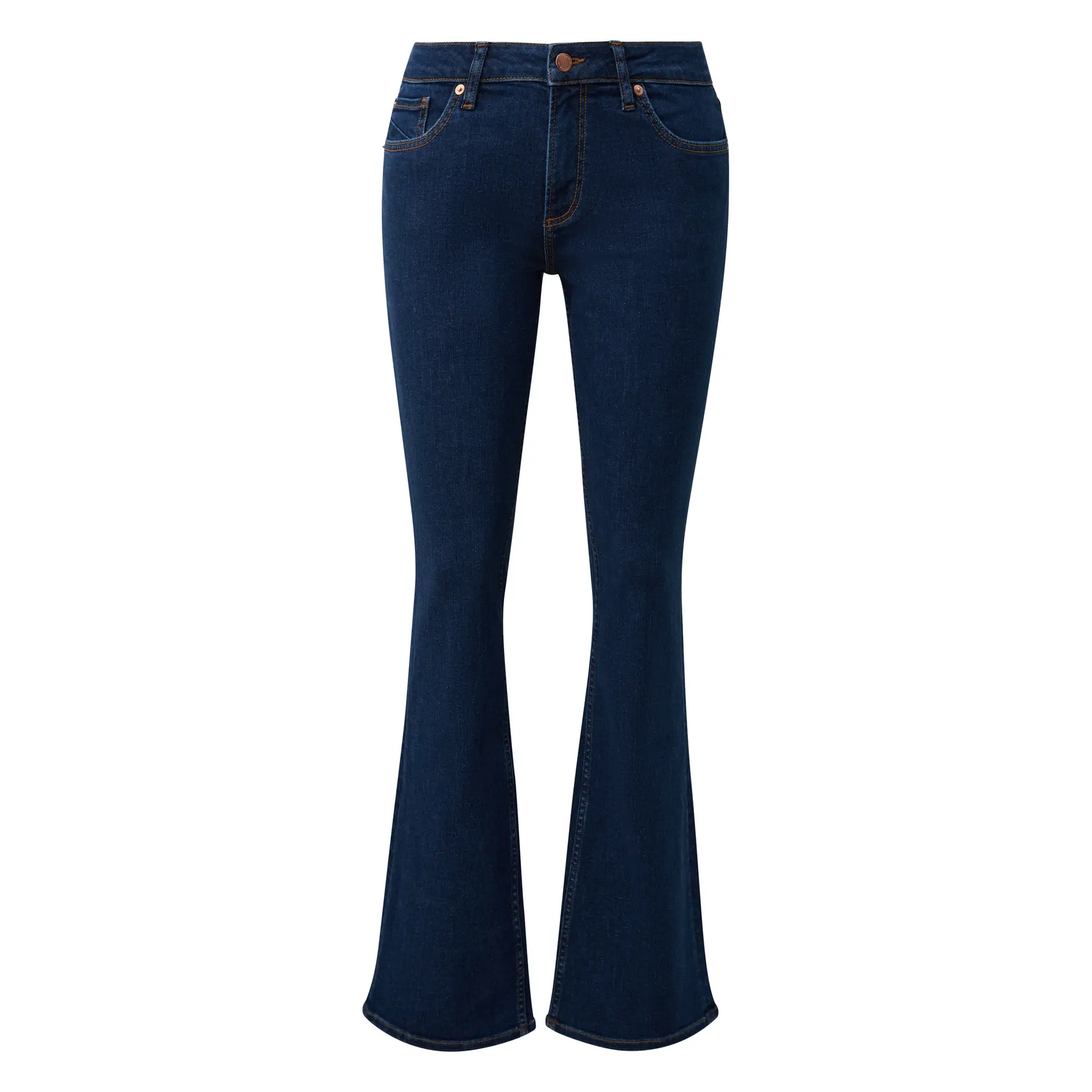 Jeans Bootcut con vita alta moderna donna