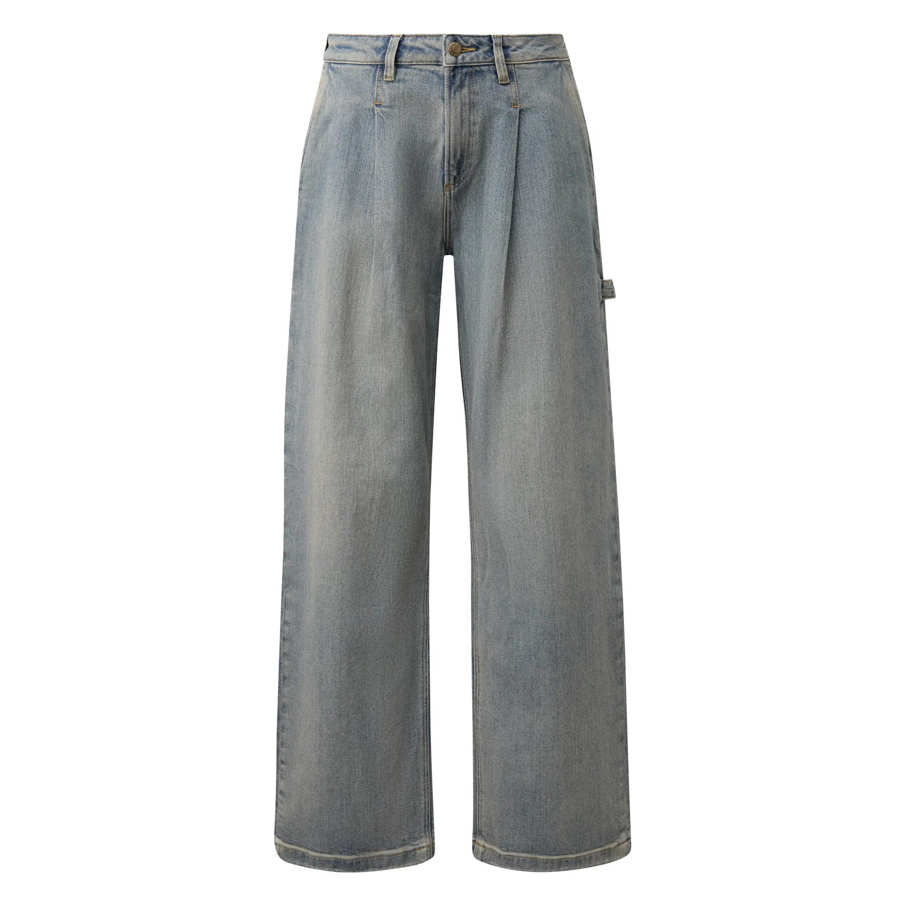 Hochtaillierte Damen Jeans im Weitschnitt QS