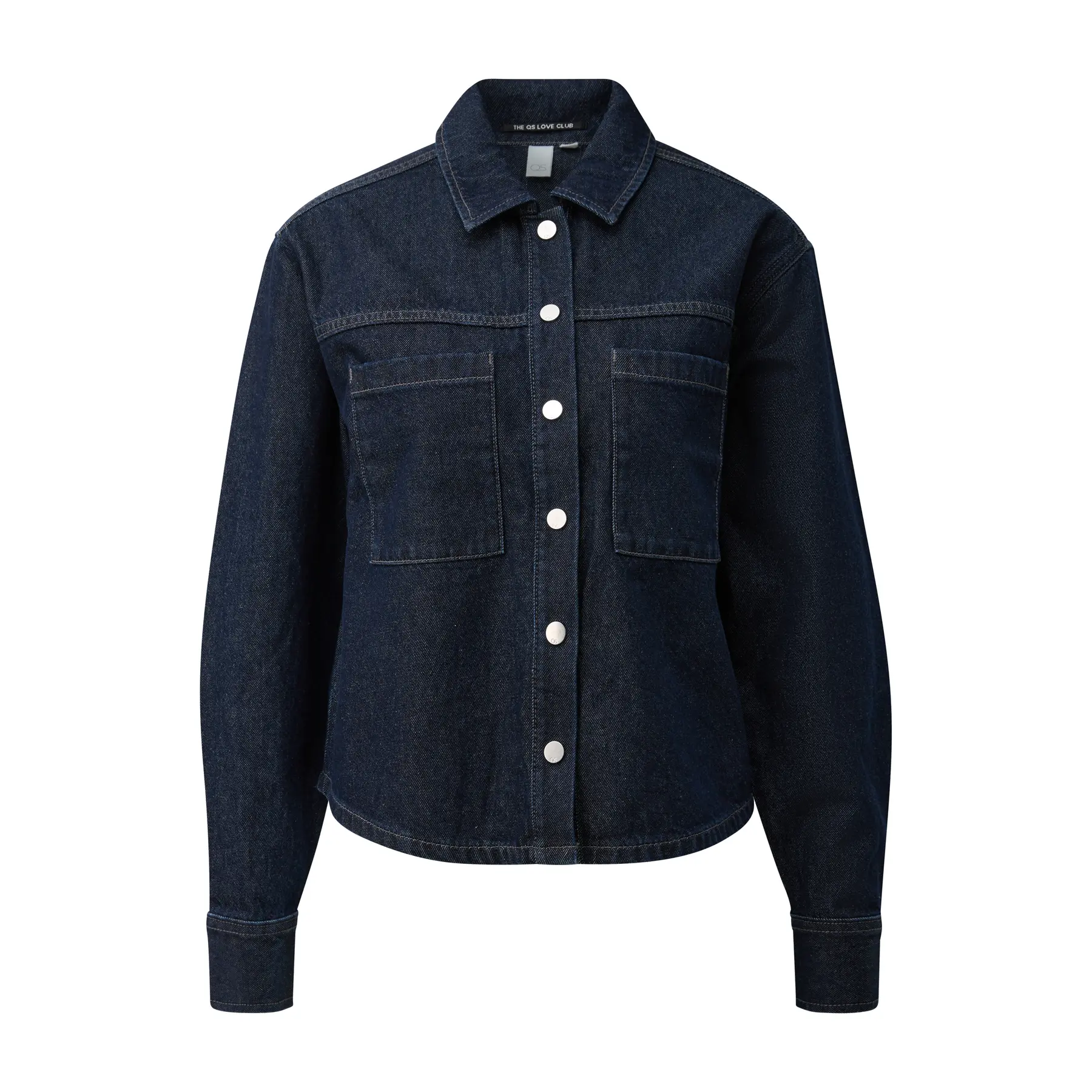 Damen Jeanshemd mit aufgesetzten Taschen QS
