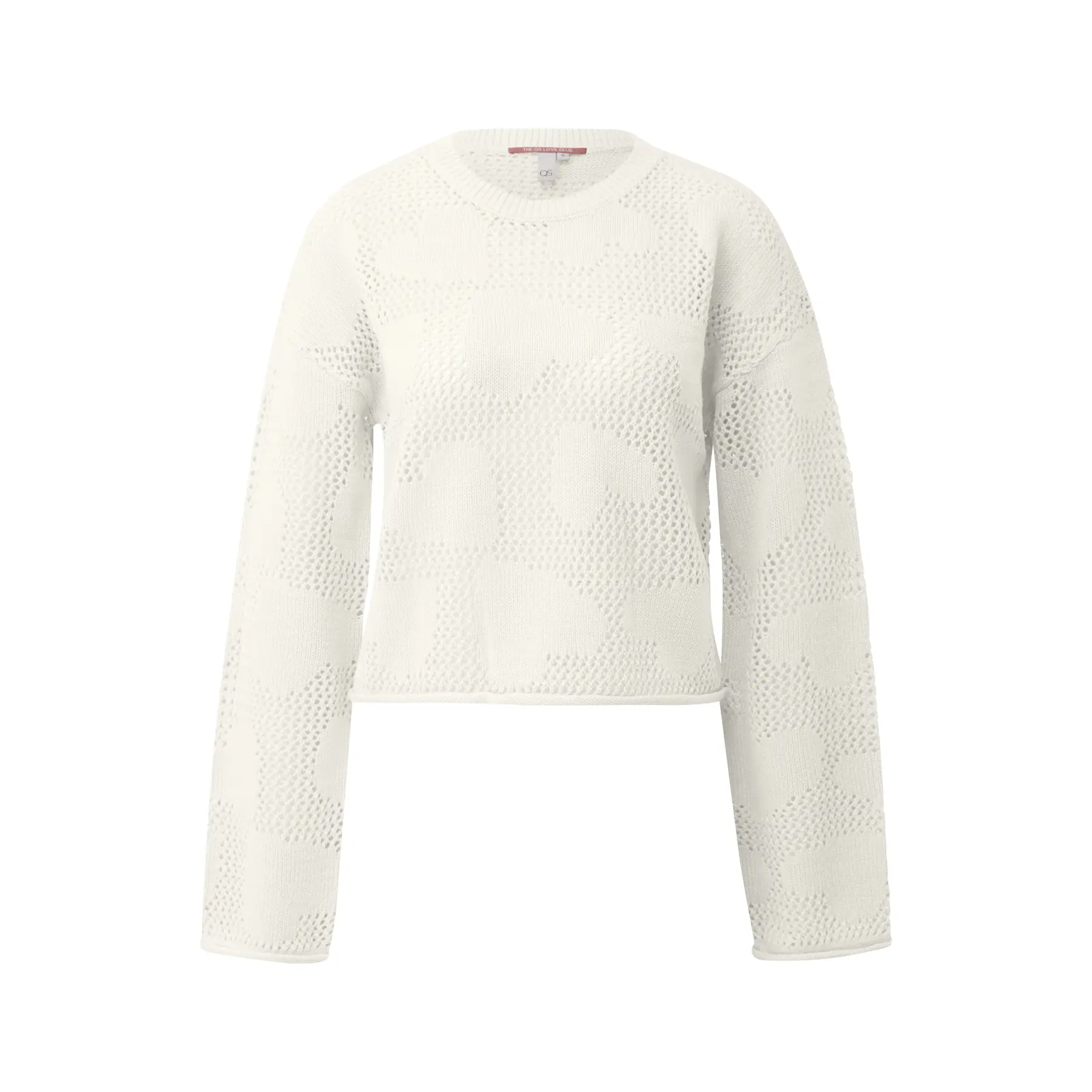 Strickpullover mit Herzmuster für Damen QS Loose Fit