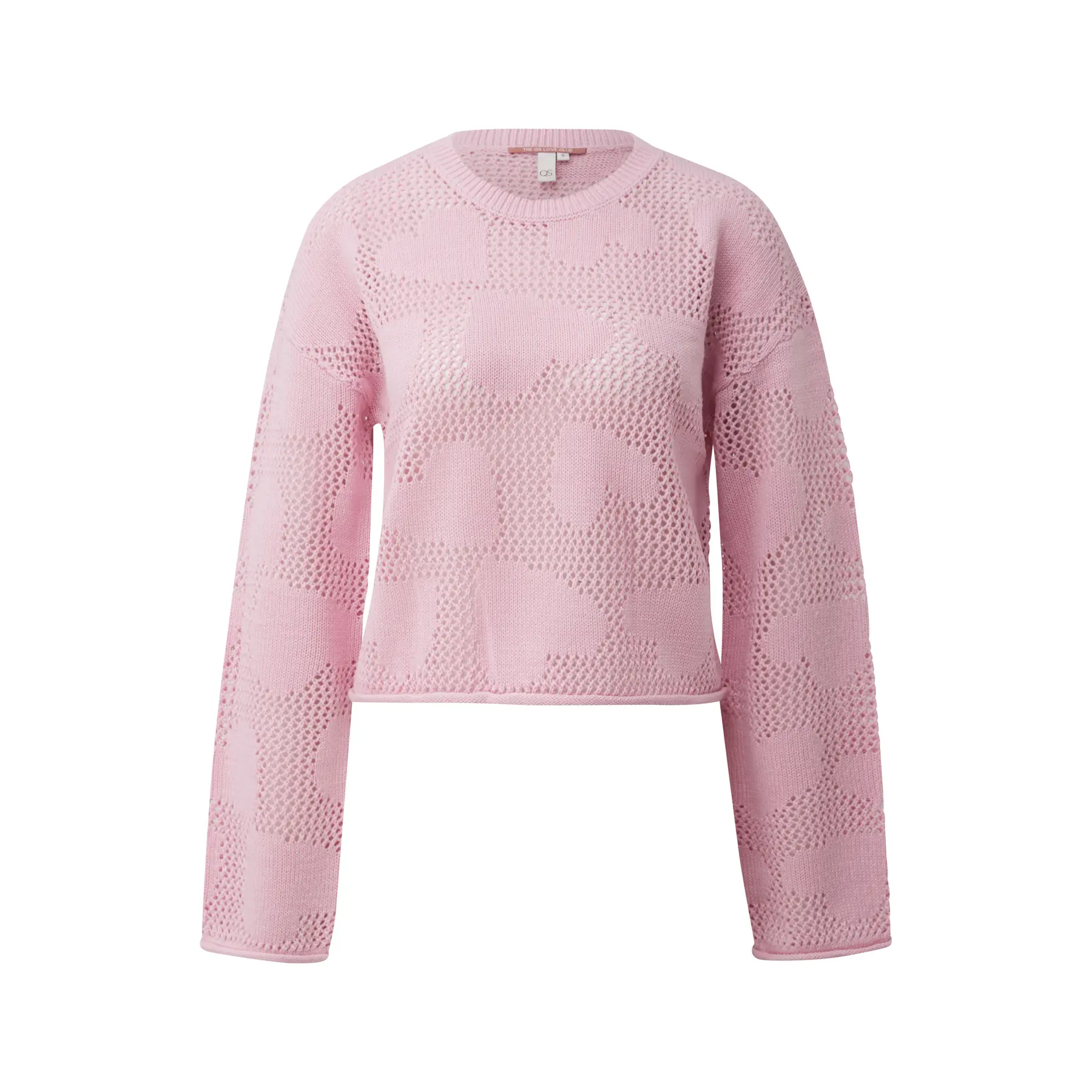 Strickpullover mit Herzmuster für Damen QS Loose Fit