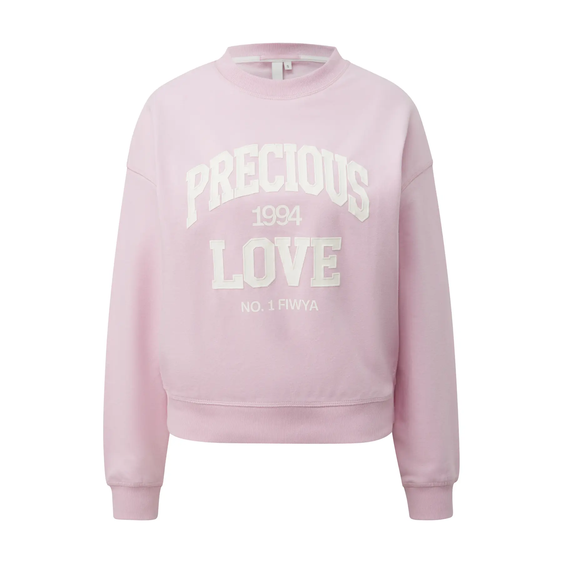 Dicker Sweatshirt mit originellem Aufdruck für Damen QS