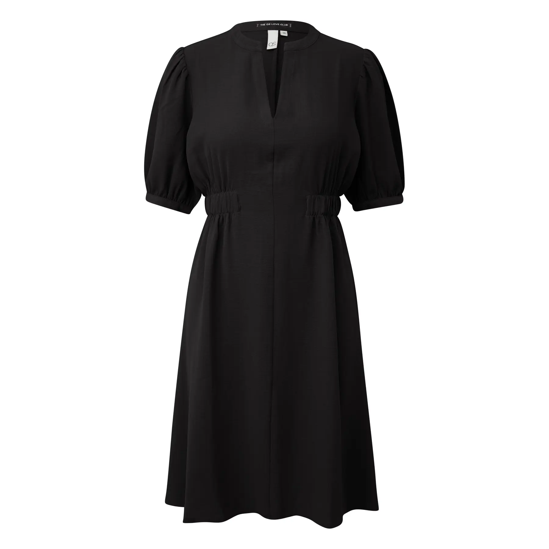 Robe tunique fluide con vita elastica donna