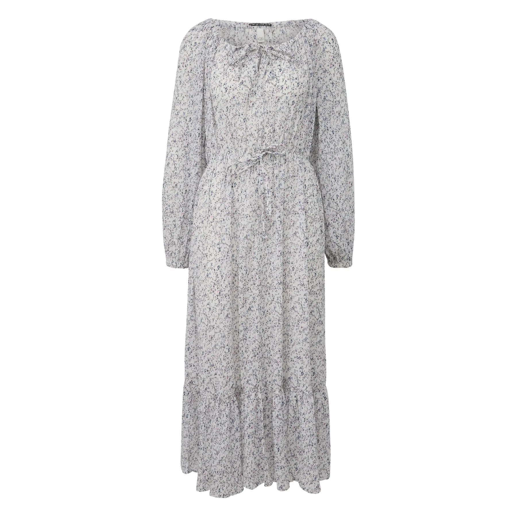 Lange Blumenmuster Kleid für Damen QS