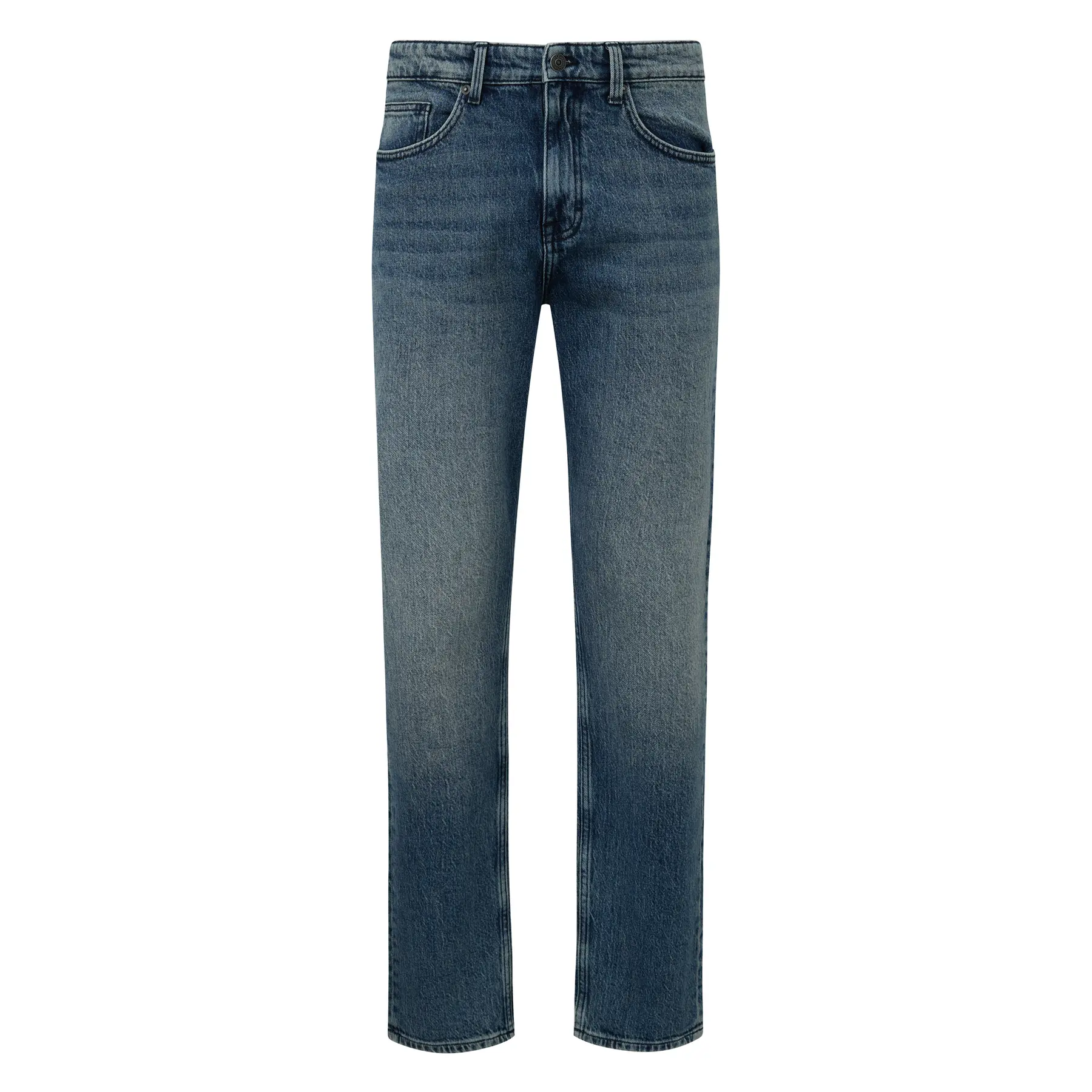 Jeans Straight mit mittlerer Taille QS Pete
