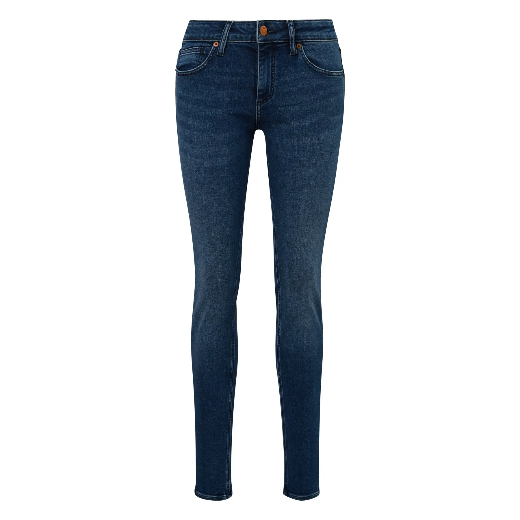 Damen Skinny Jeans mit hoher Taille QS Pete