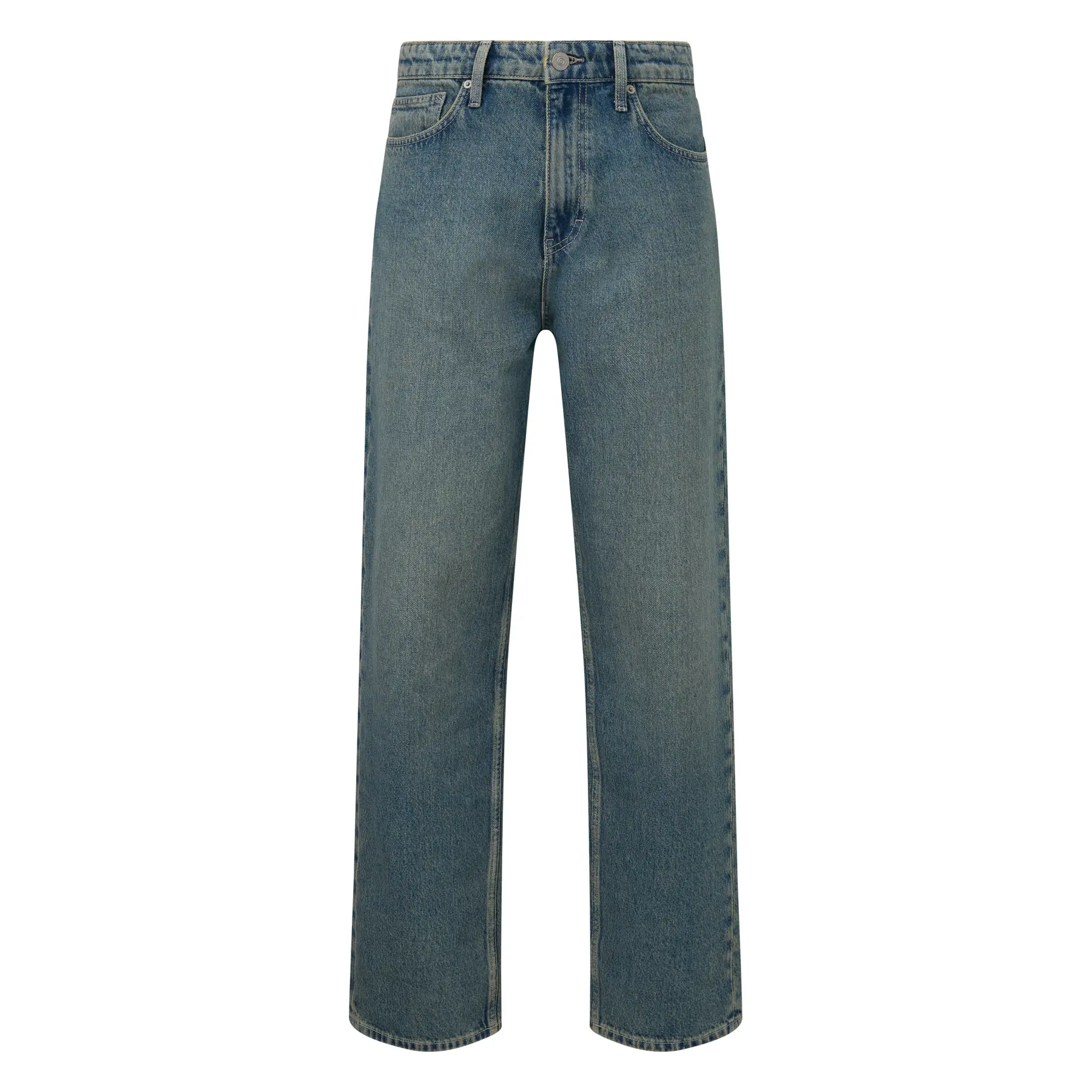 Straight Jeans mit fünf Taschen mittlere Taille QS