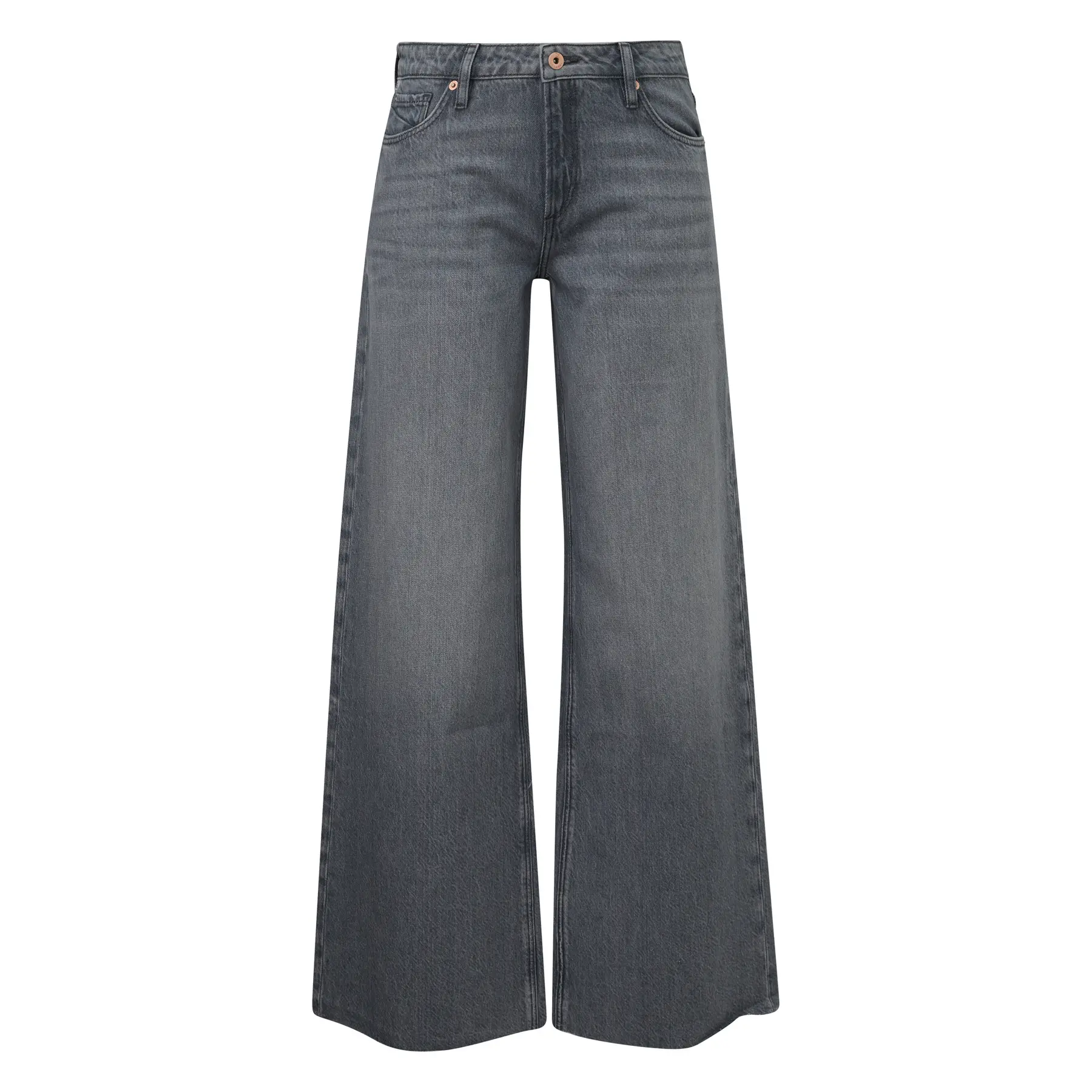 Weite Jeans mit Used-Waschung Damen QS Catie