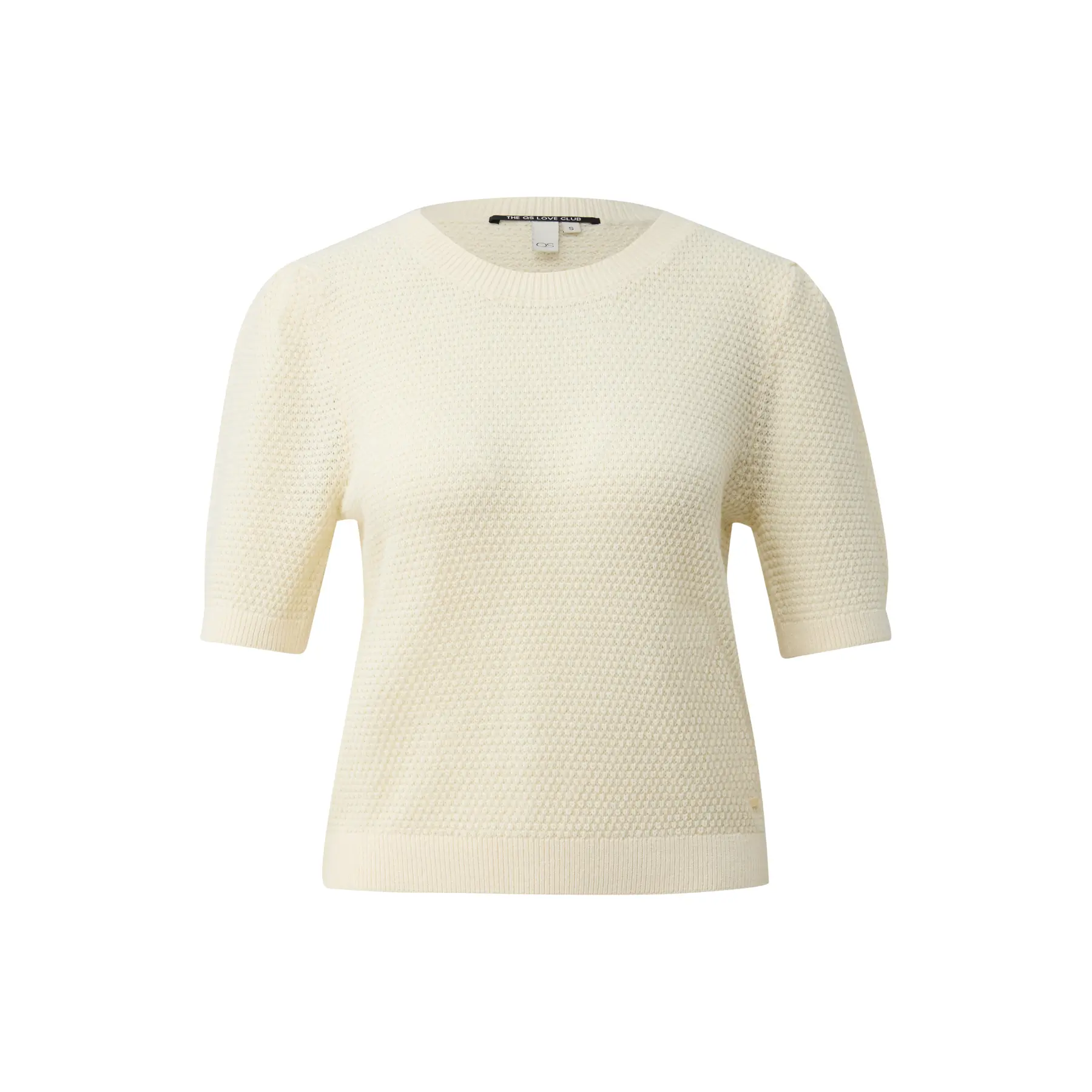 Kurzarm-Pullover mit Rundhals für Frauen QS Regular Fit
