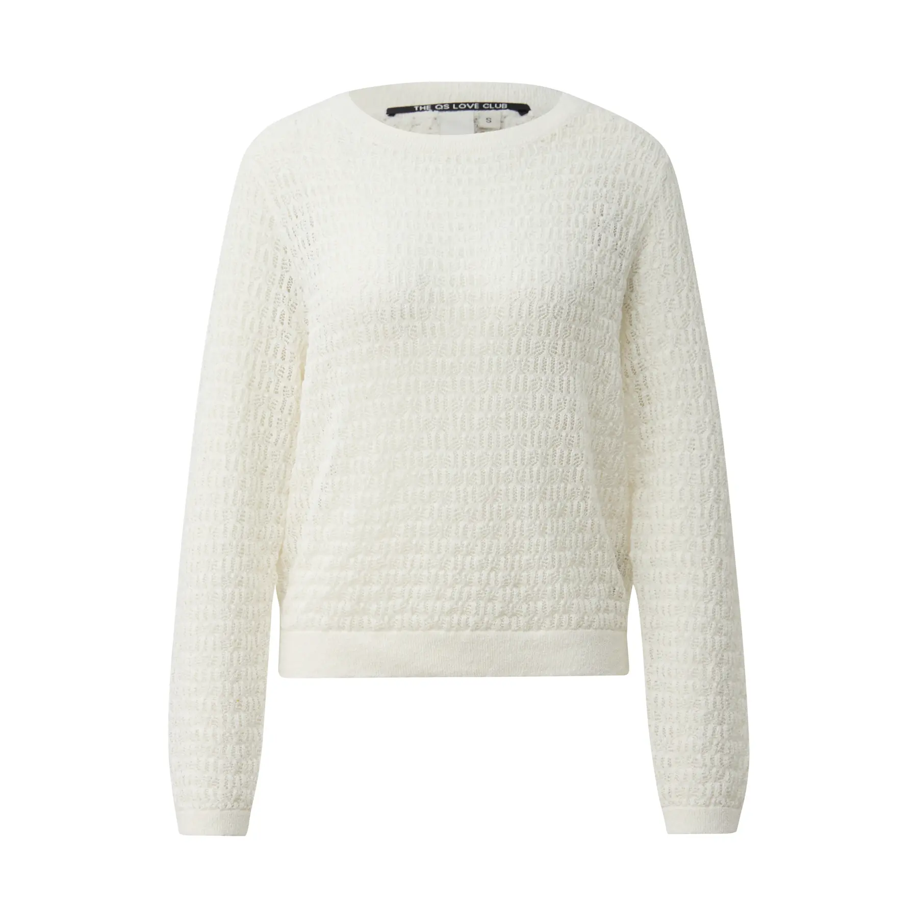 Feiner Damenpulli mit Muster QS Regular Fit