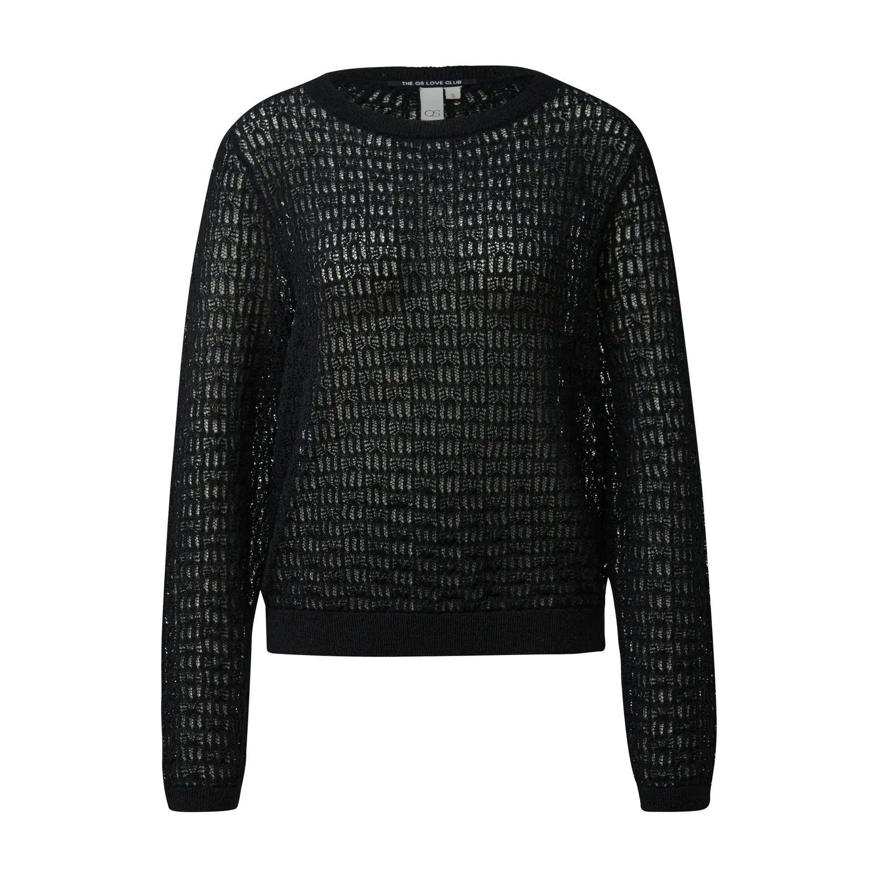 Feiner Damenpulli mit Muster QS Regular Fit