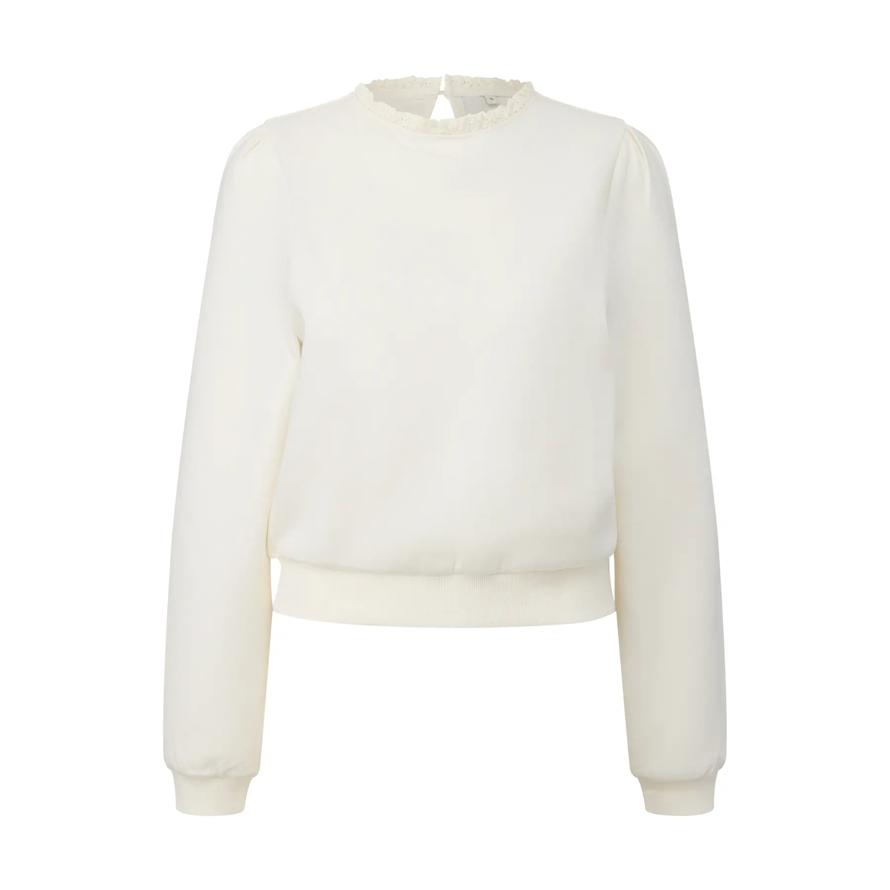 Damen Sweatshirt mit Spitzen-Details QS