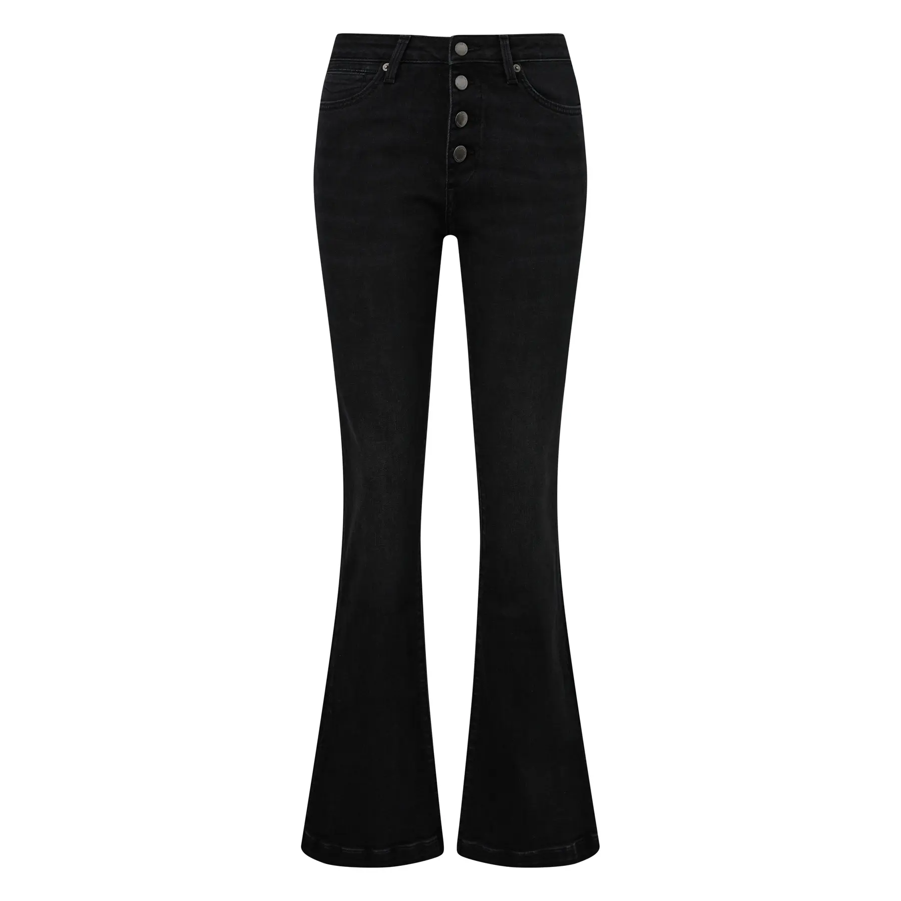 Hochtaillierte Damenflare-Jeans QS Reena