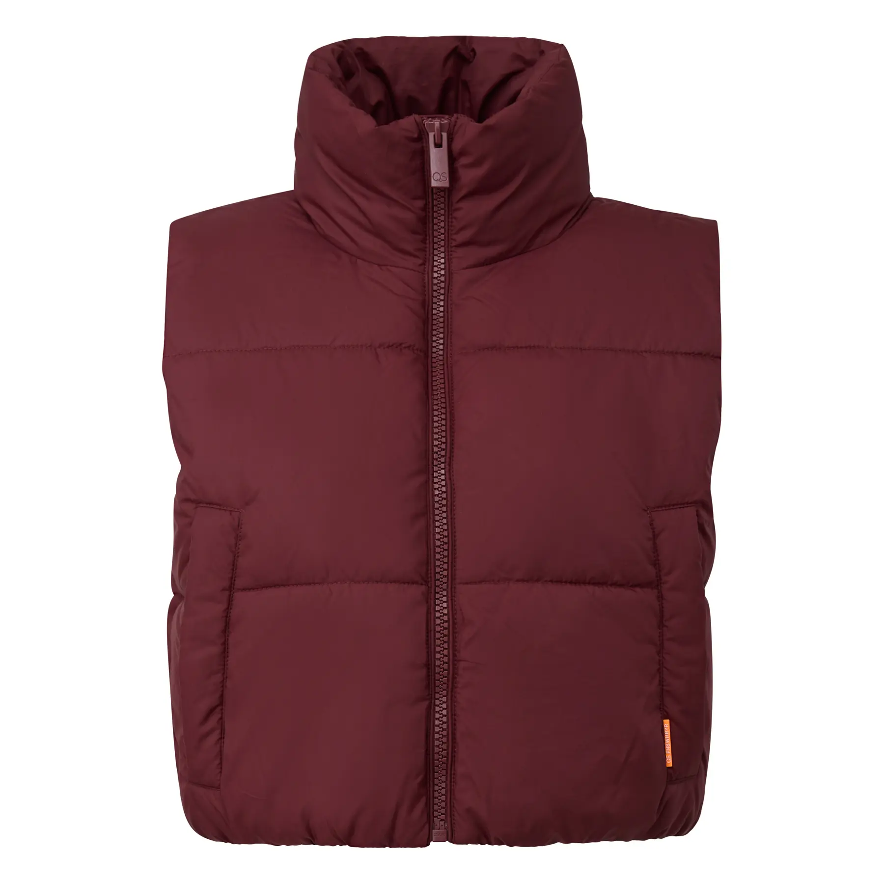 Gilet imbottito corto col diritto donna