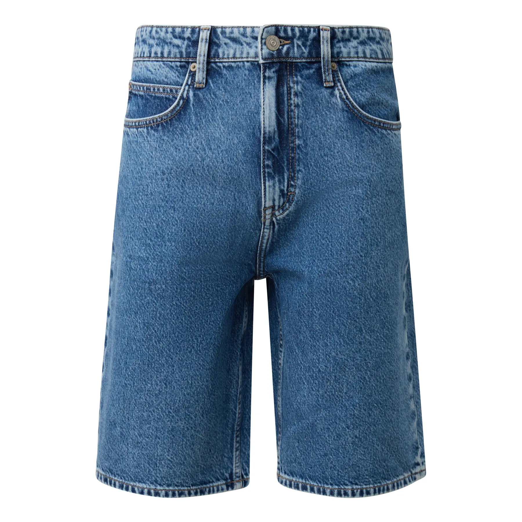 Mittlere Taille Jeansshorts QS