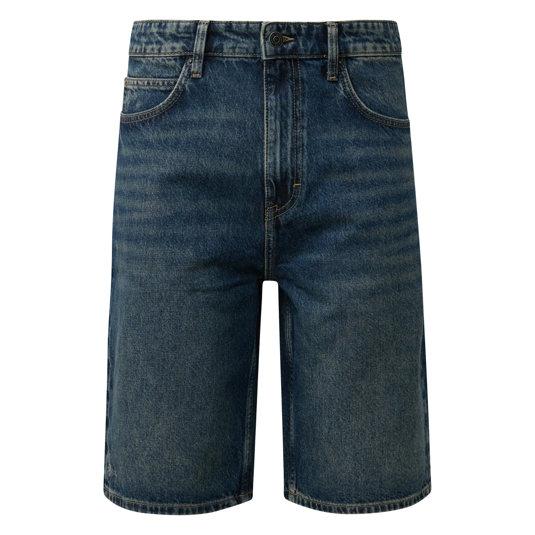 Mittlere Taille Jeansshorts QS