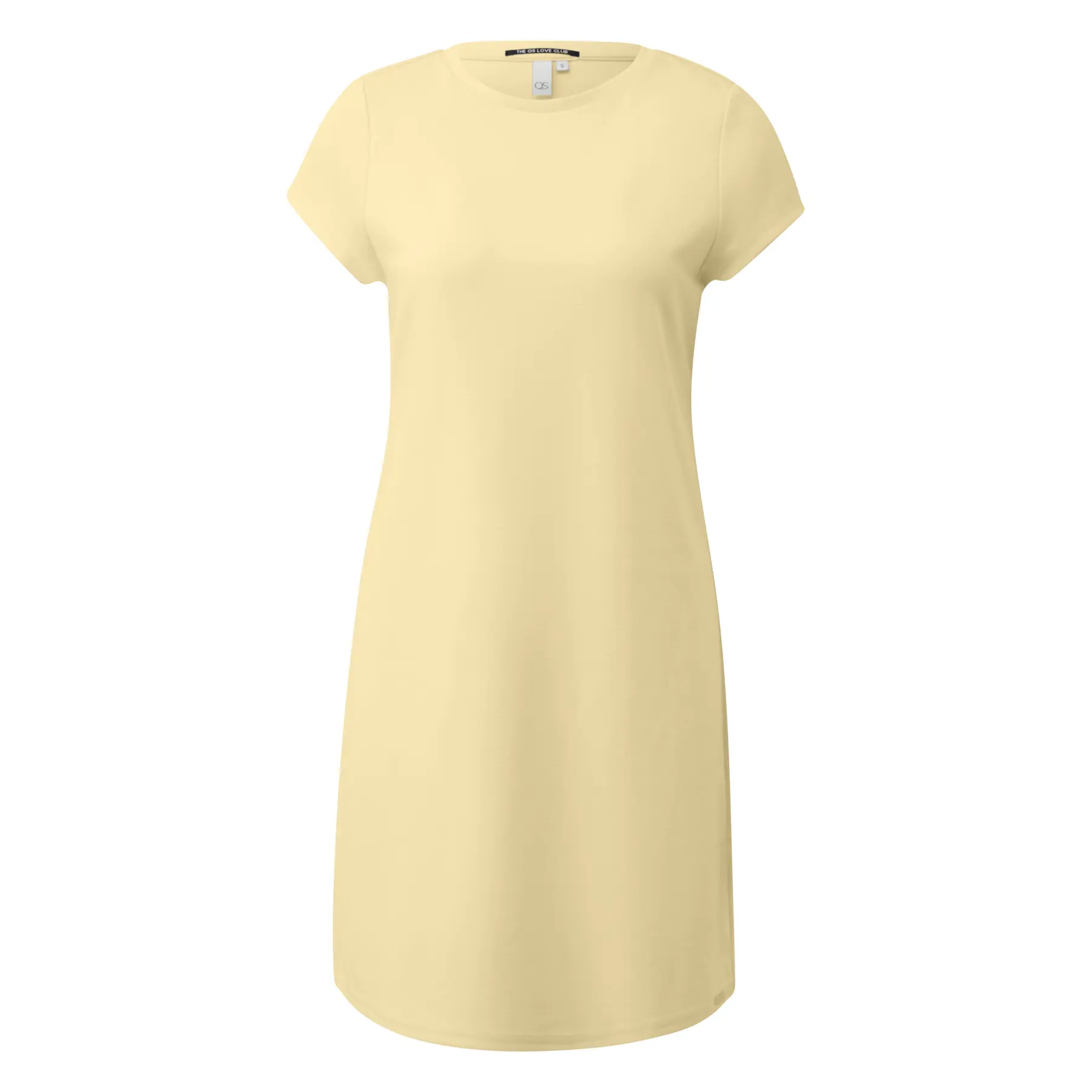 Knee-Length Jersey Dress With Round Neck Women Qs