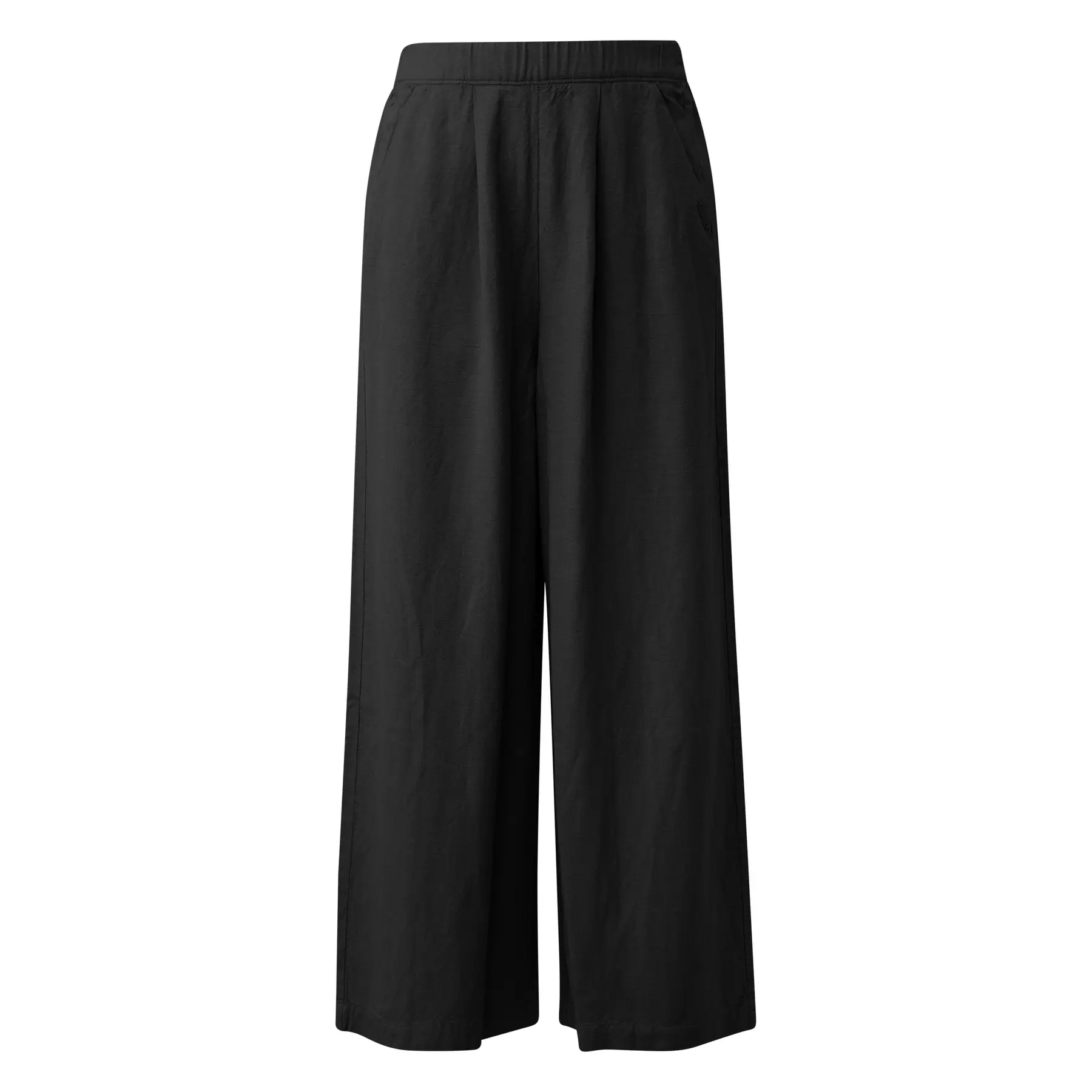 Hoch Taille Damen Leinen Gemischter Culotte Stil Hose QS