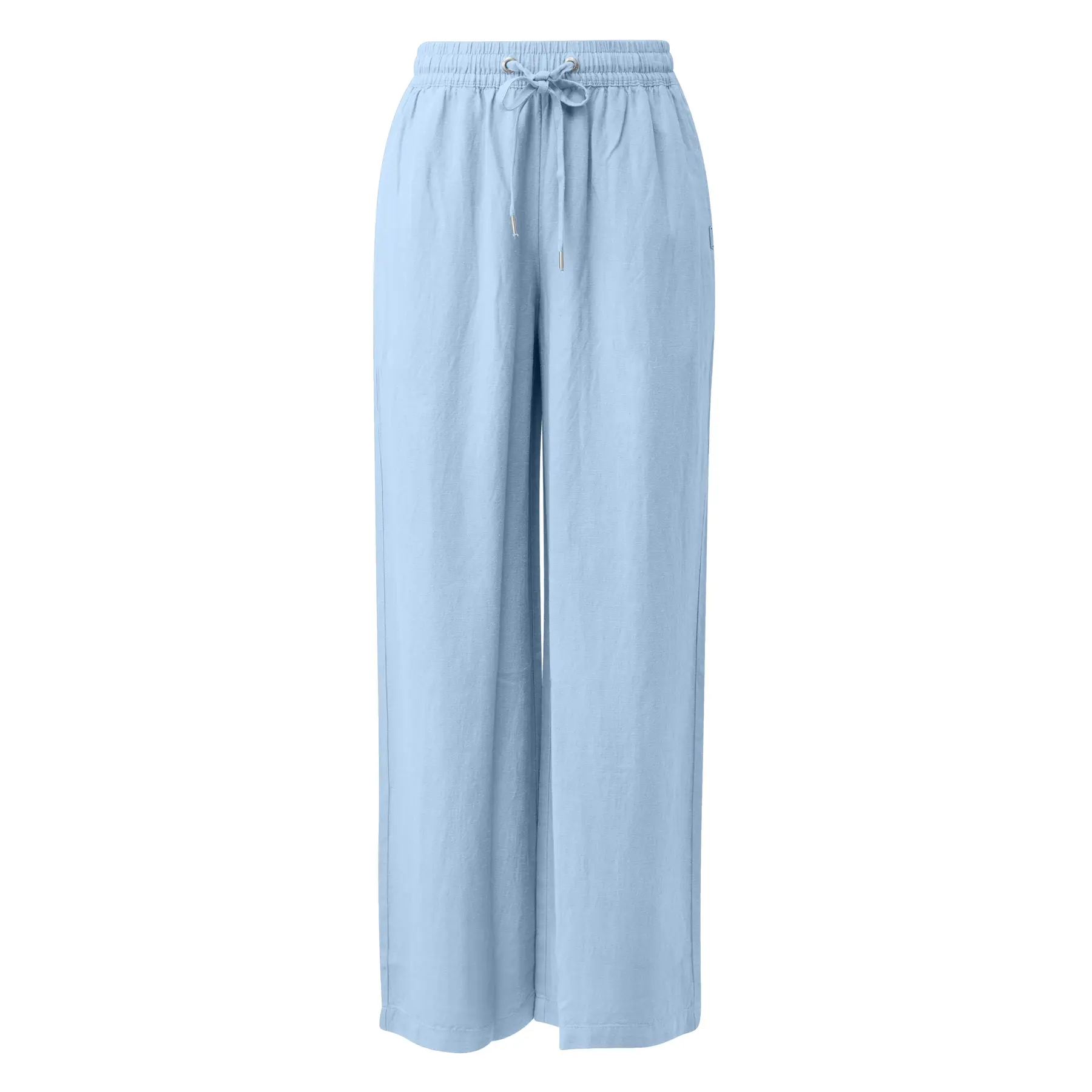 Weite Hose aus Leinenmix mit elastischem Bund für Damen QS