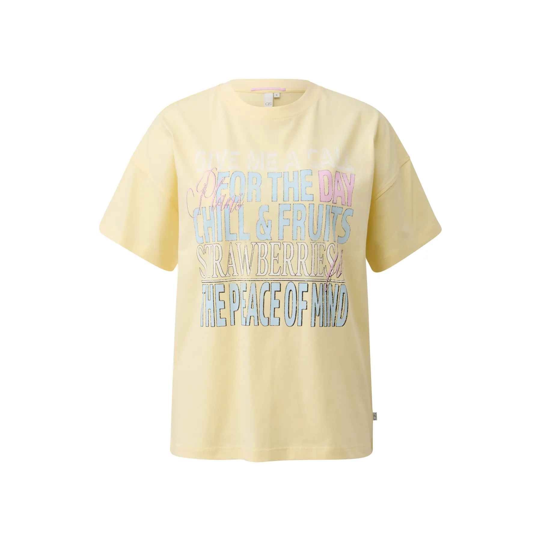 T-shirt boyfriend con stampa lettering donna