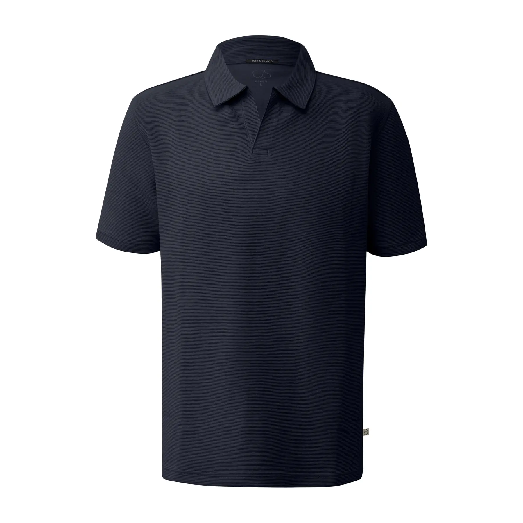 Polo met ottomanstructuur QS