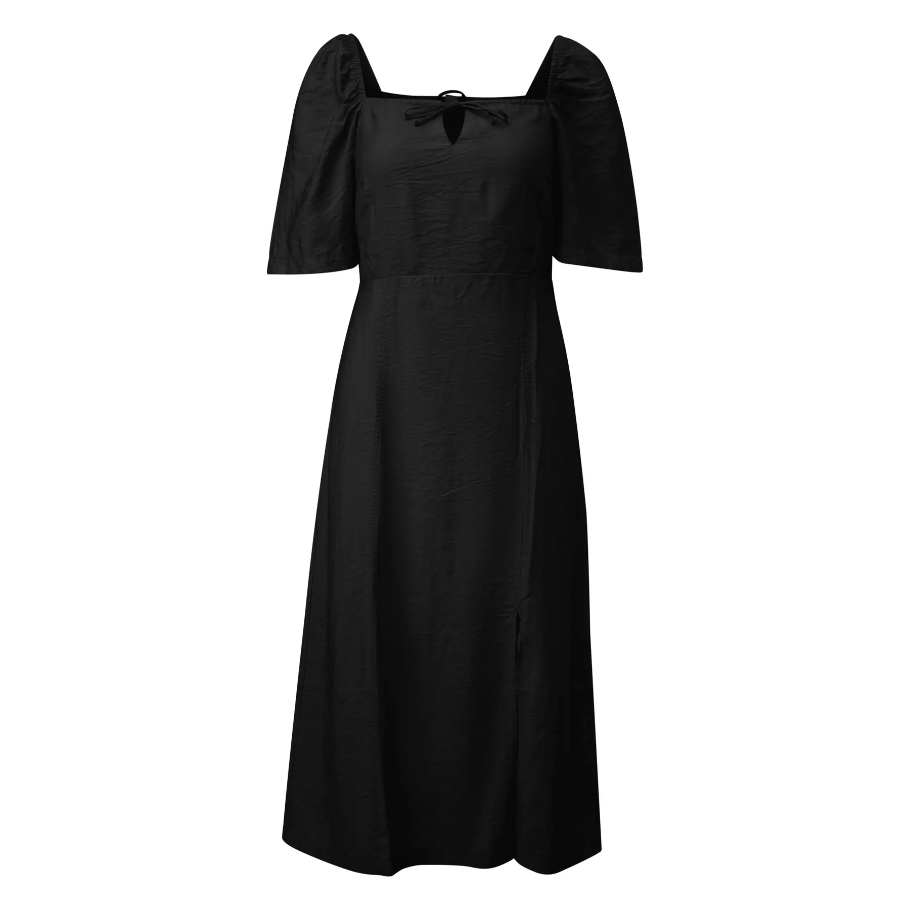 Schulterfreies Wickelkleid mit quadratischem Ausschnitt Damen QS