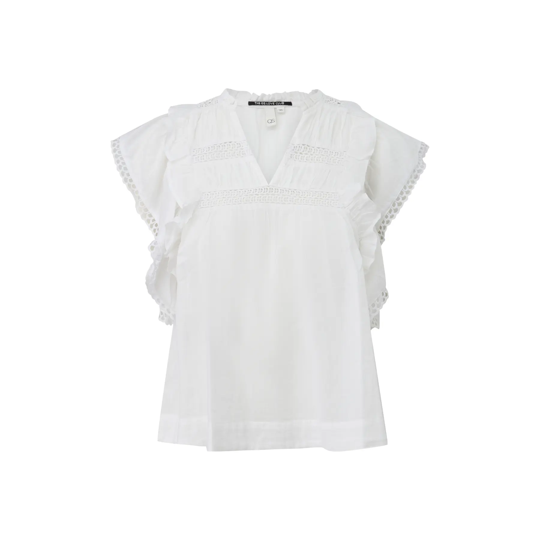 Damen Baumwollbluse QS Regular Fit