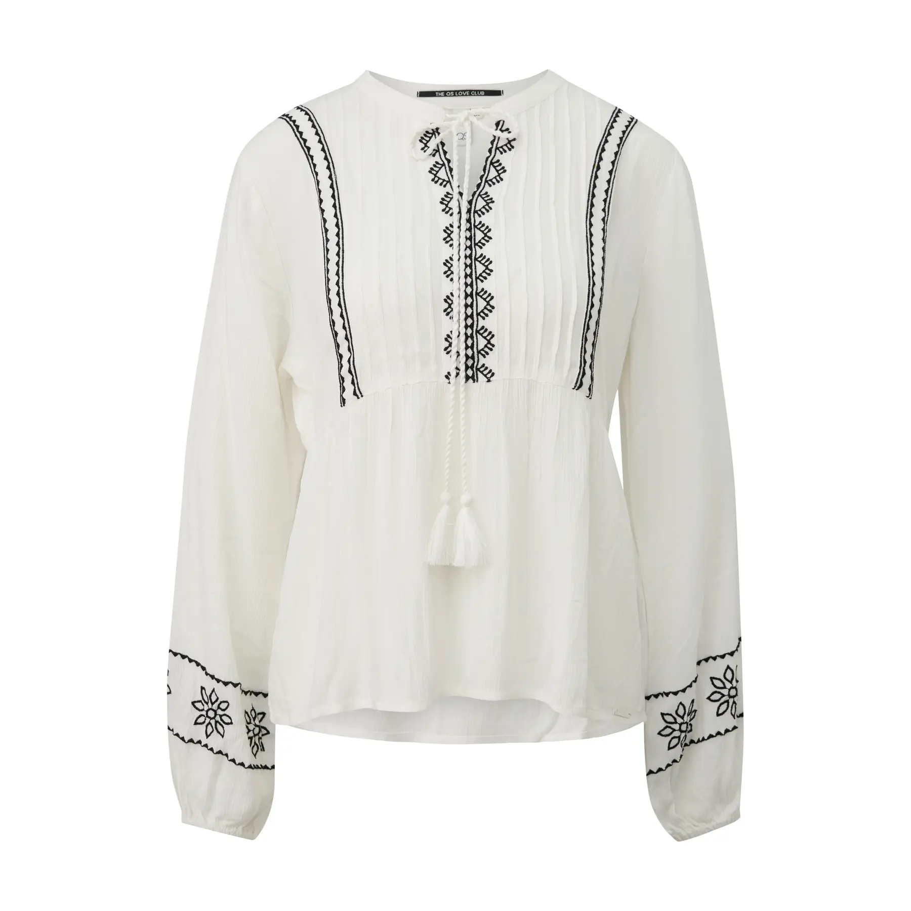 Bluse Tunika bestickt Damen QS Regular Fit