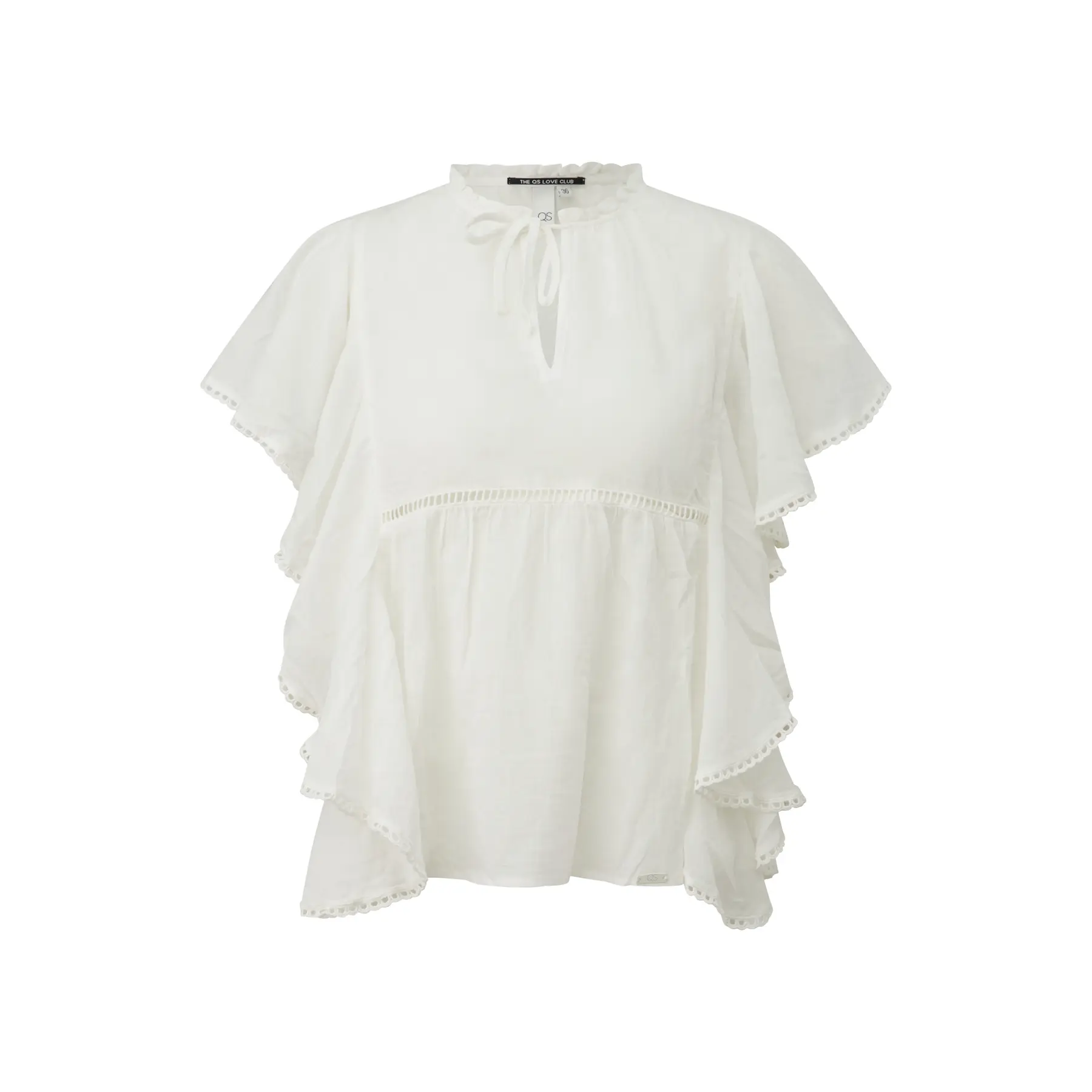 Sanfte Bluse mit Rüschen Damen QS Regular Fit