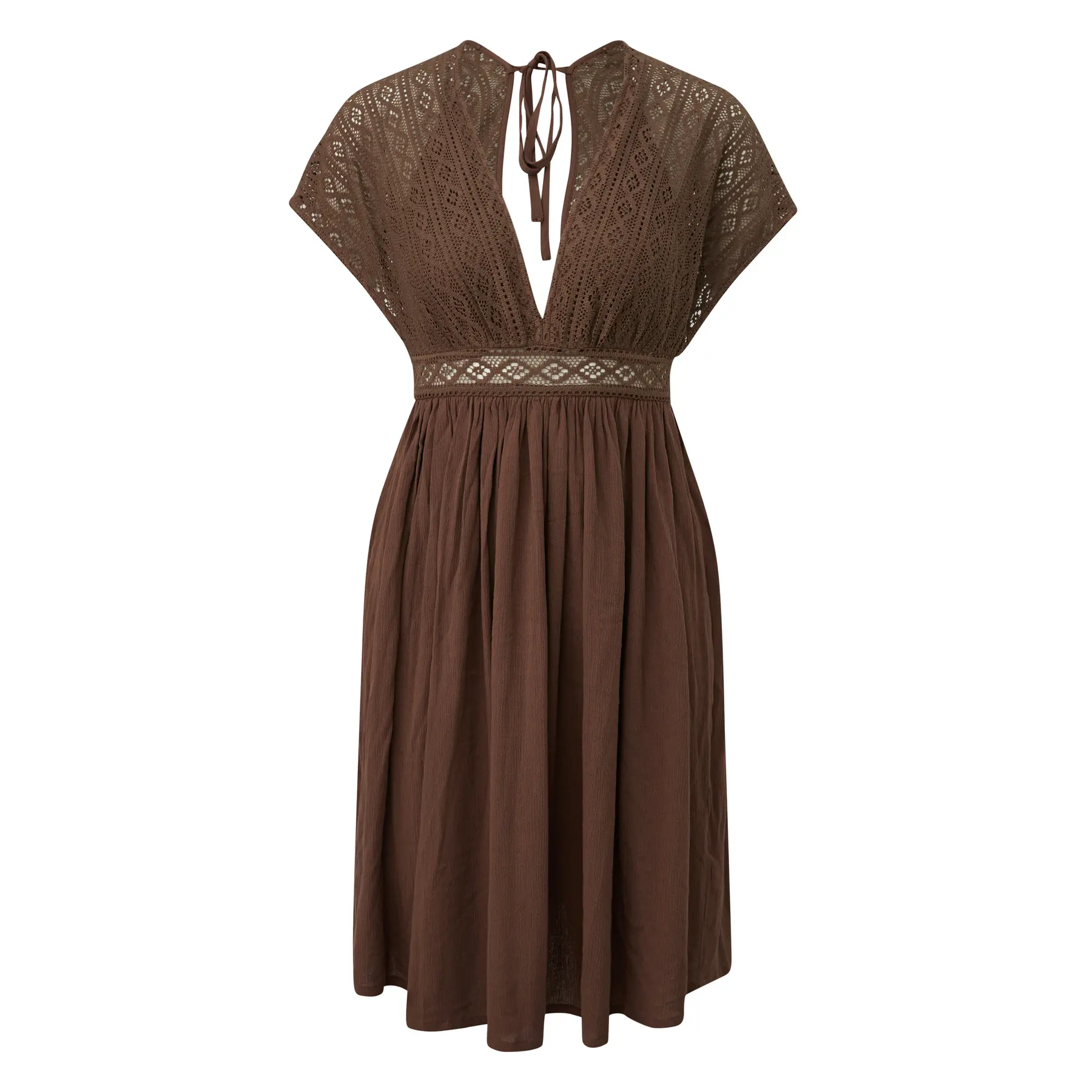Abito midi scollato donna