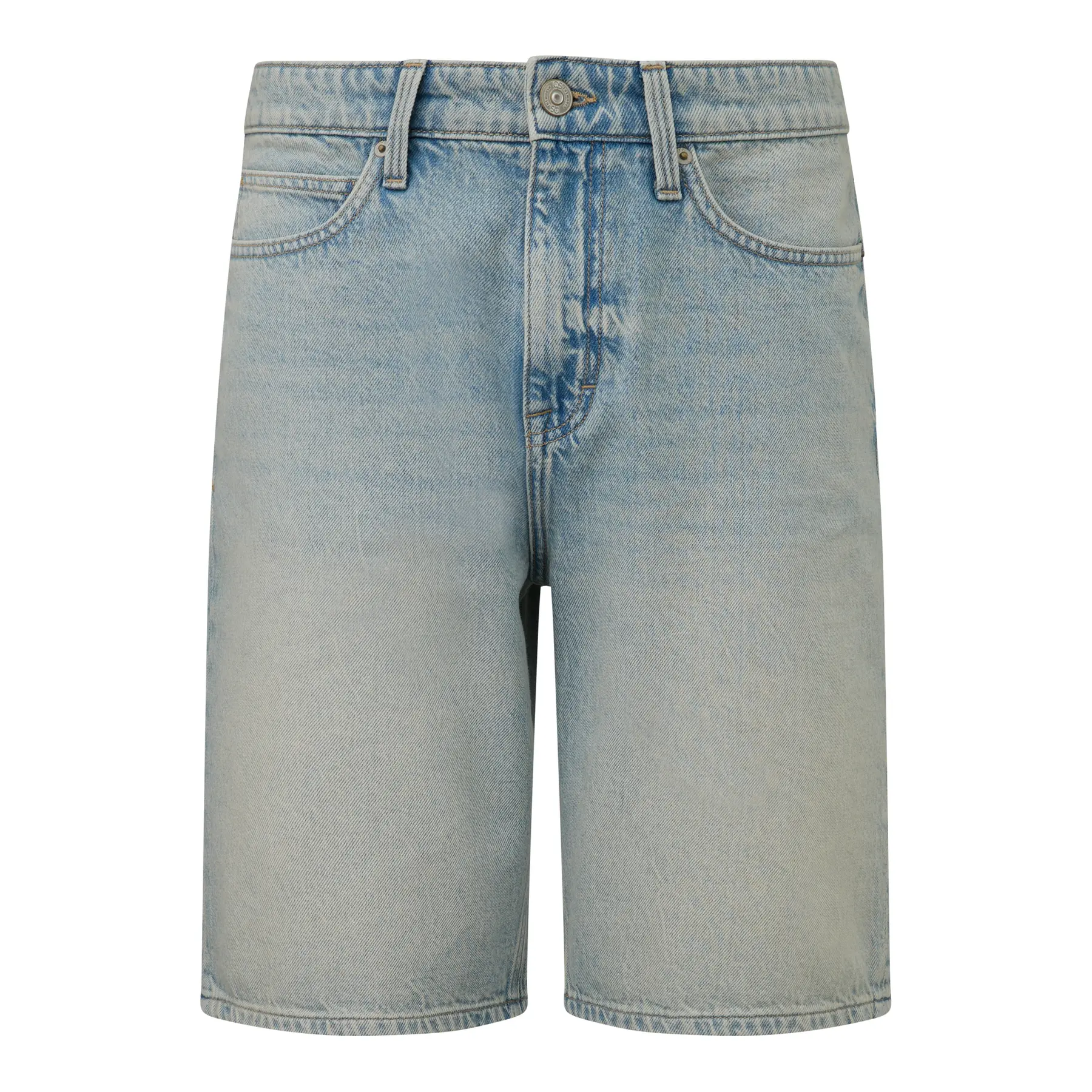 Jeans-Short mit Reißverschluss und Knopf QS