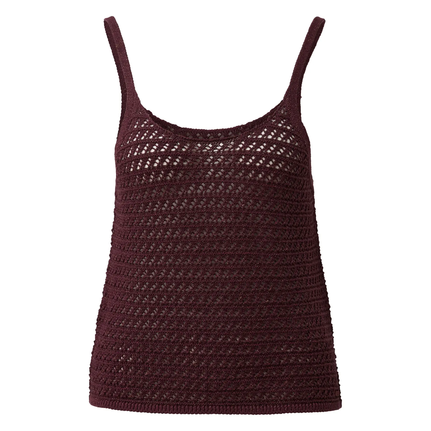 Glitzer-Maschen-Top Damen QS