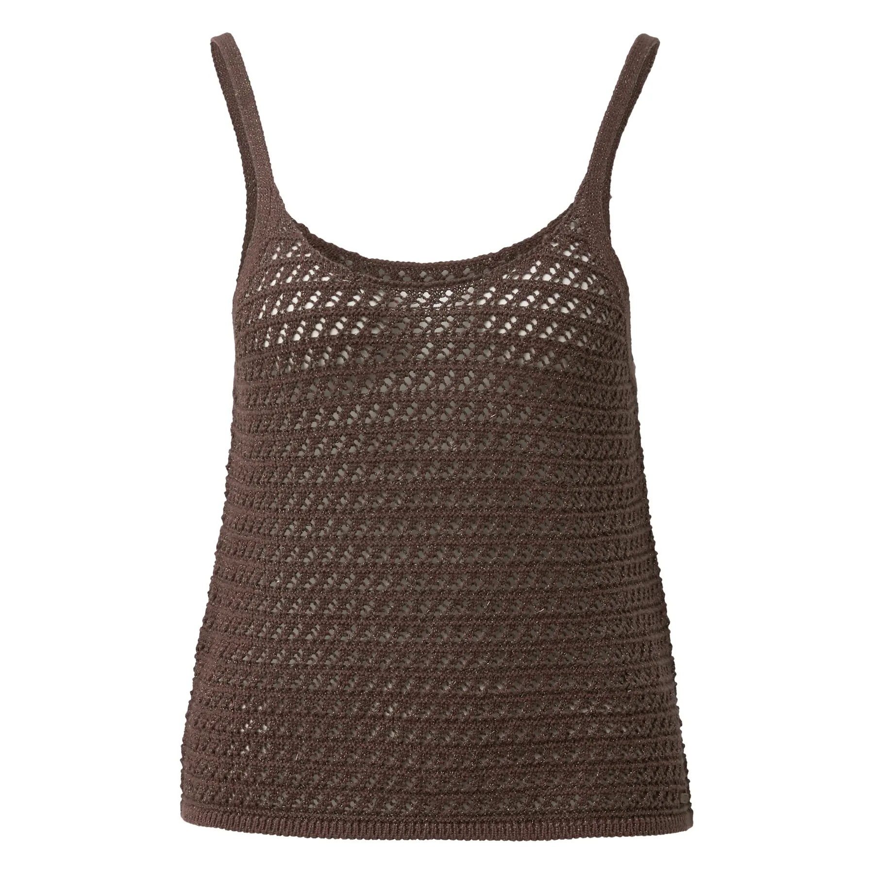 Glitzer-Maschen-Top Damen QS