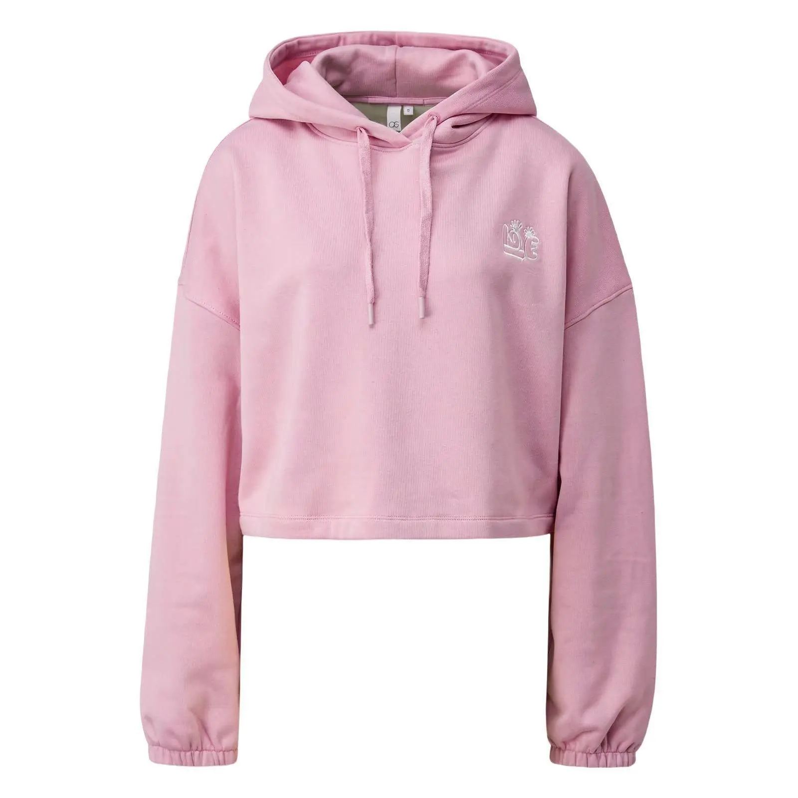 Hoodie mit fester Kapuze und dezenter Stickerei Damen QS