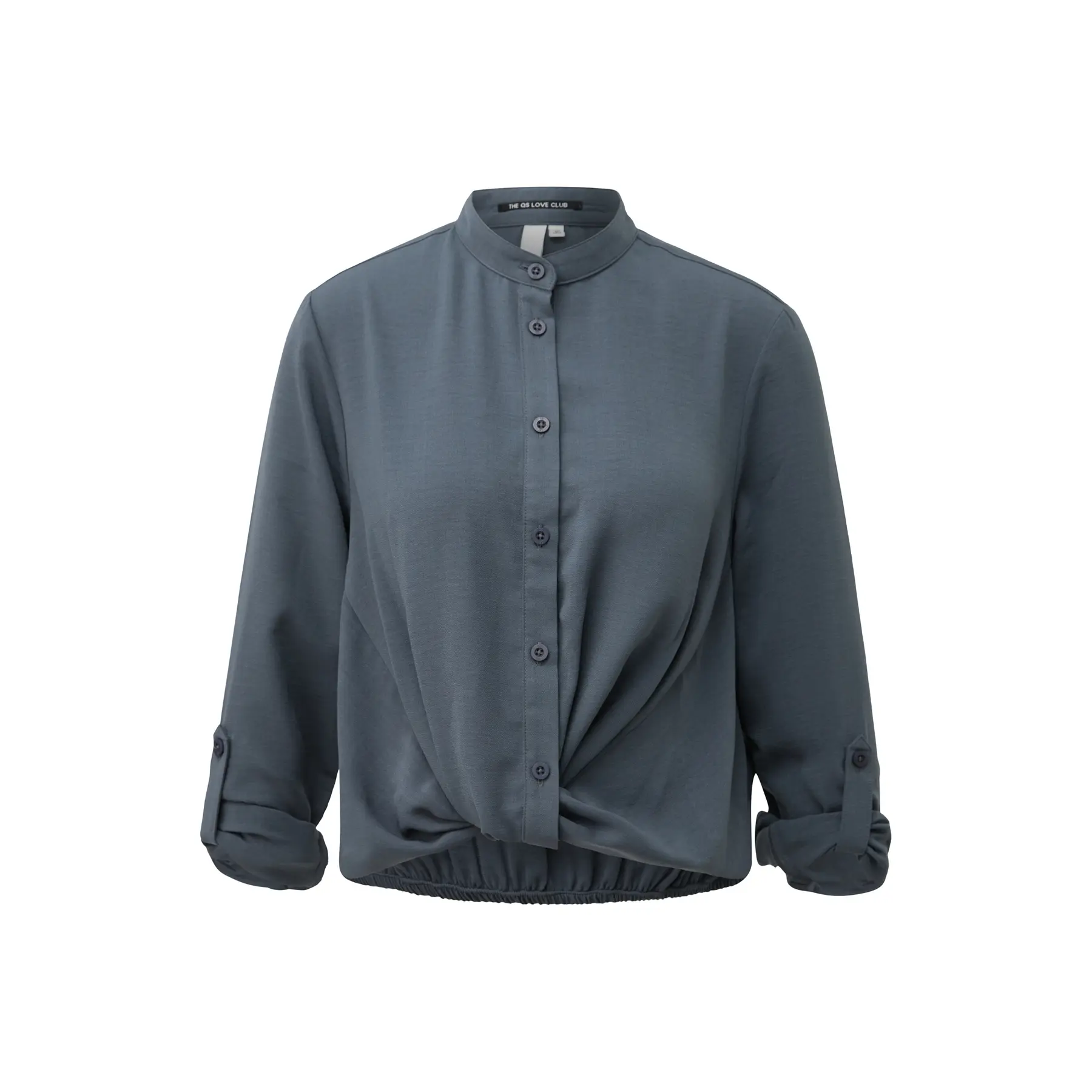 Damen Bluse mit geknotetem Saum QS Regular Fit