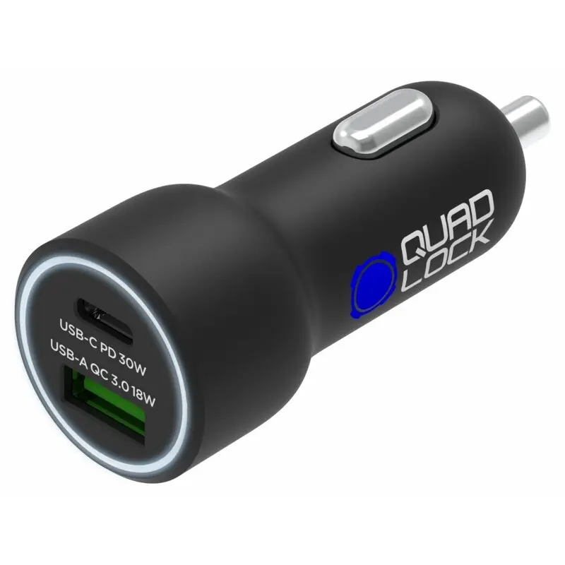Doppel-USB-Ladegerät für Zigarettenanzünder c+a Quad Lock