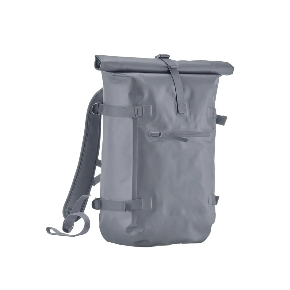 Quadra Unisex Gris Waterproof Backpack With Zipped Front Pocket