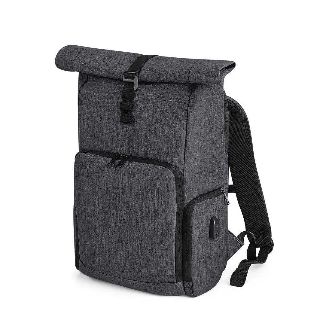 Quadra Unisex Gris Roll-Top Backpack