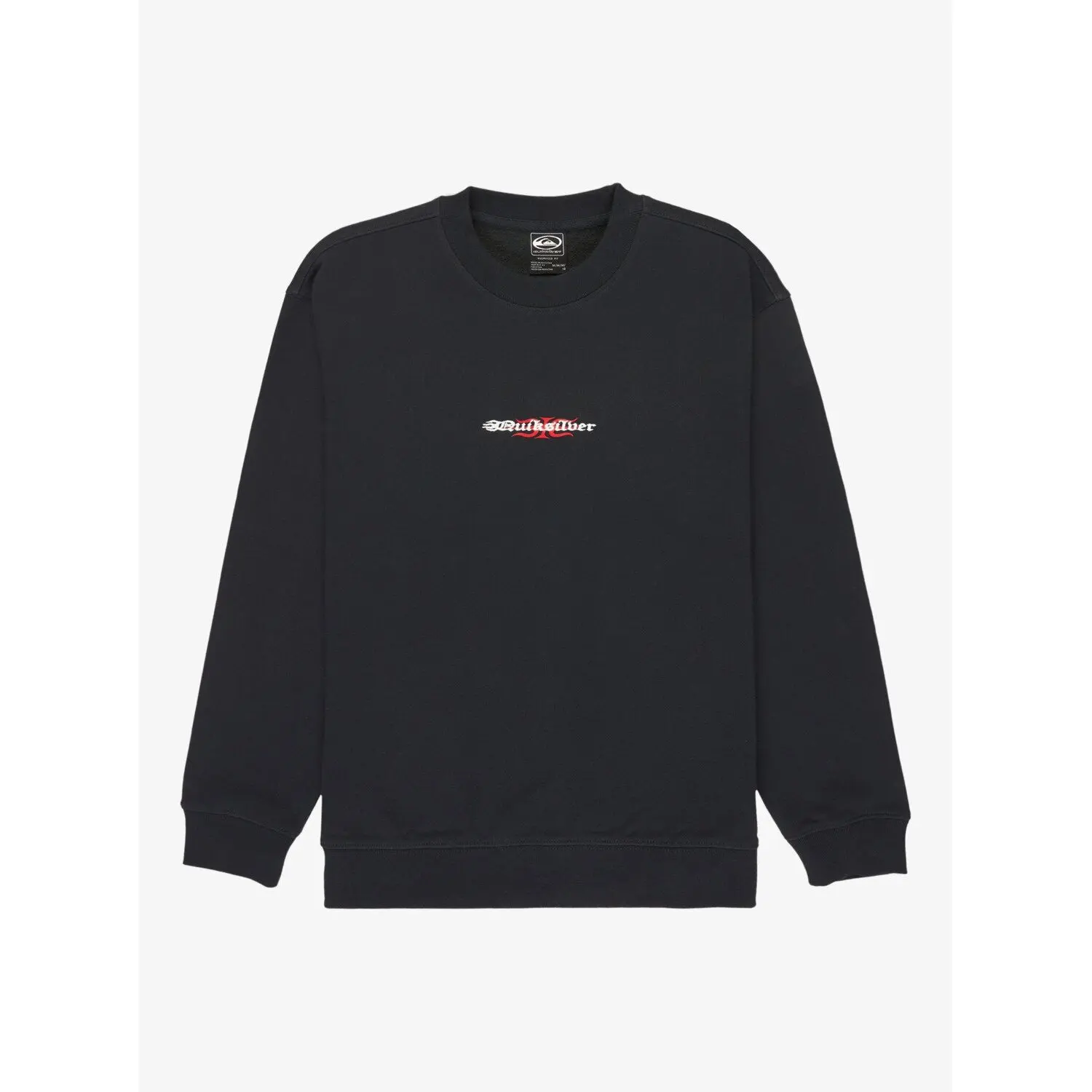Quiksilver Men's Noir Sweatshirt Child Mercury Trident