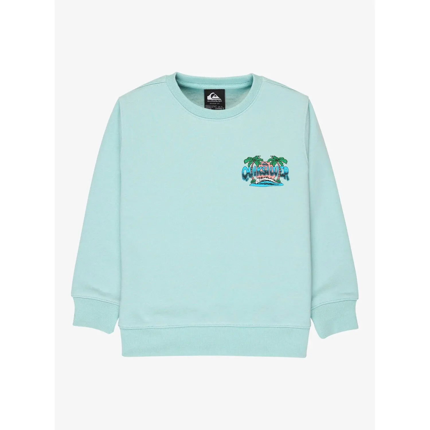 Quiksilver Men's Bleu Child Illustration Sweatshirt Graphic