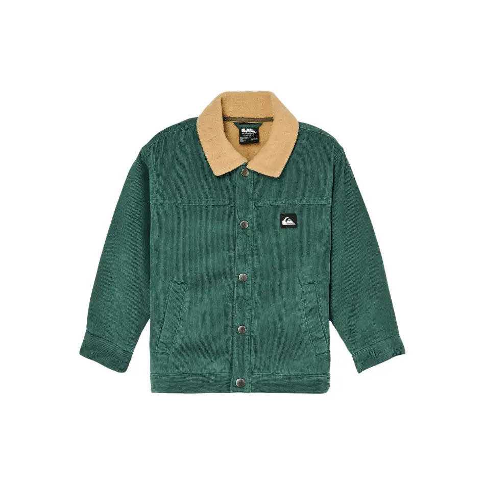 Quiksilver Heel Flip Cord Jas Groen 24 Months Jongen