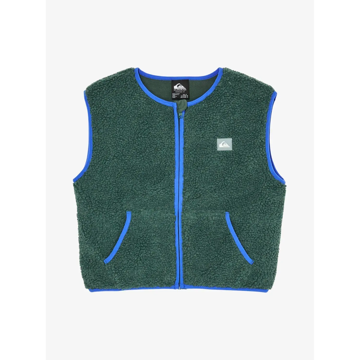 Ärmellose Fleecejacke mit Logo auf der linken Brust Kind Quiksilver Kickflip