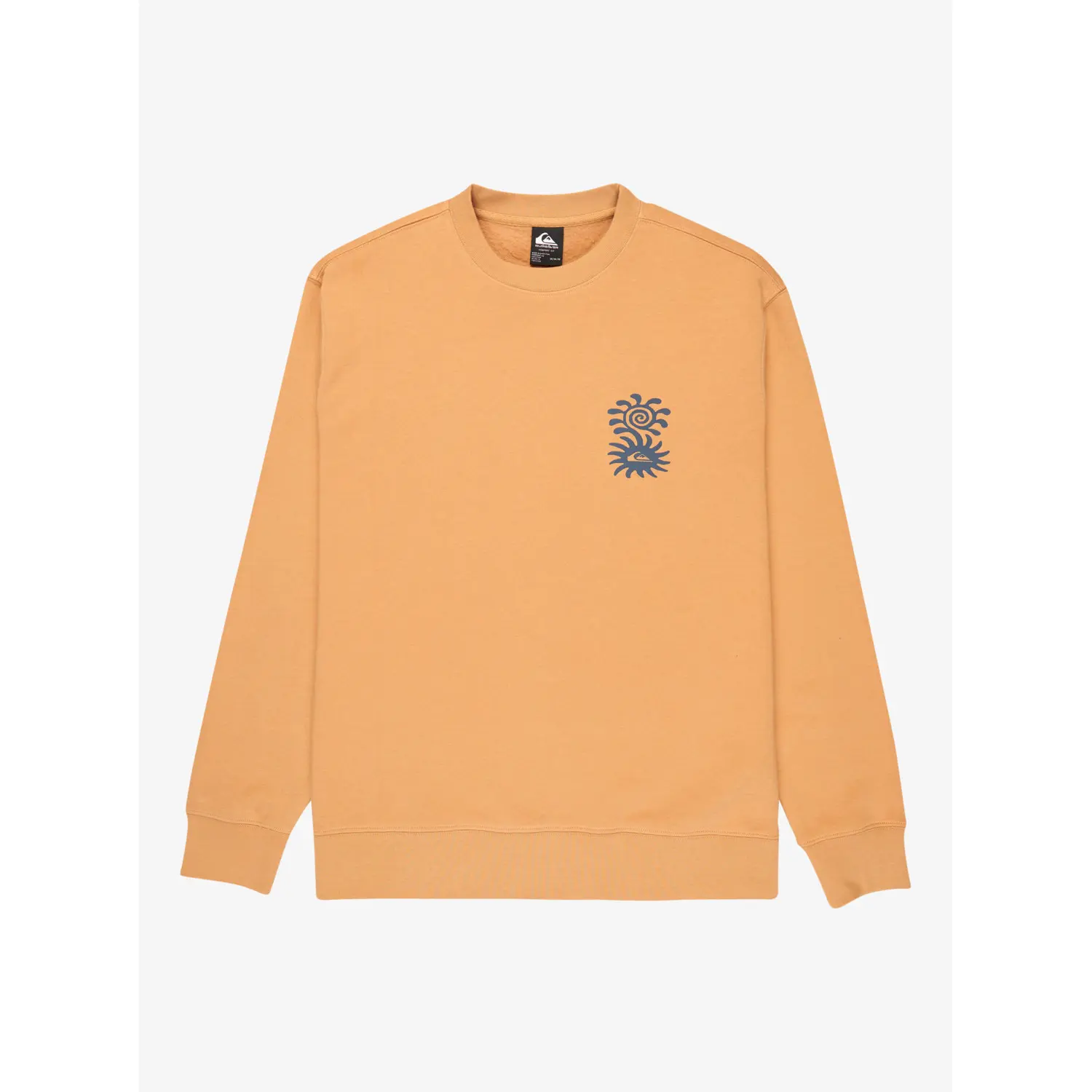 Quiksilver Men's Beige Sweatshirt Salt Water Graphic