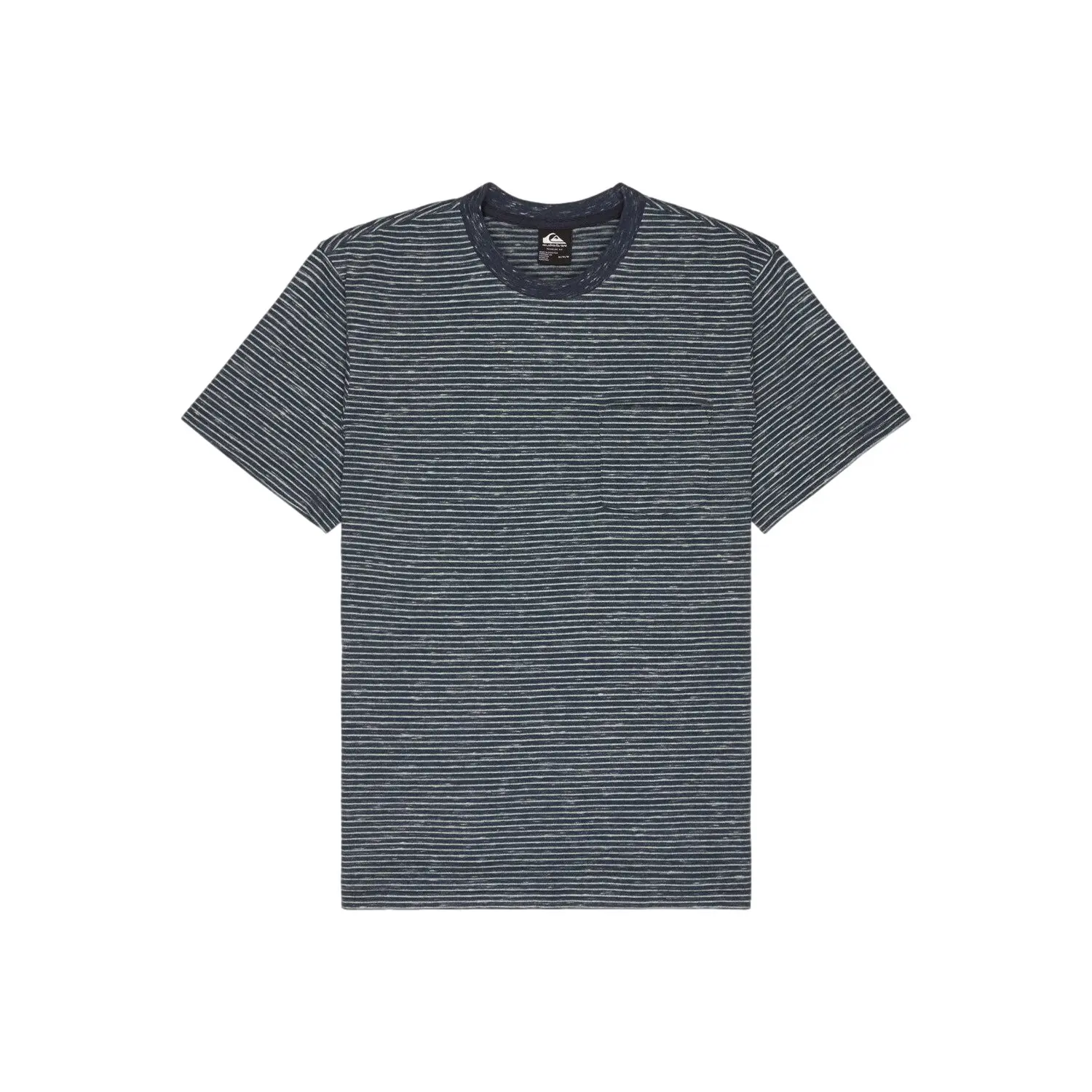 Quiksilver Men's Bleu T-Shirt Lopaz Striped Pocket